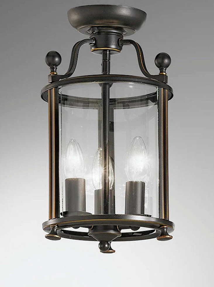 Lola 3/4/8/12Lt Lantern - Antique Bronze/ Chrome Finish - Image 7