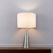 Lola Crystal Table Lamp- Satin Gold/ Satin Chrome Finishes - Image 4
