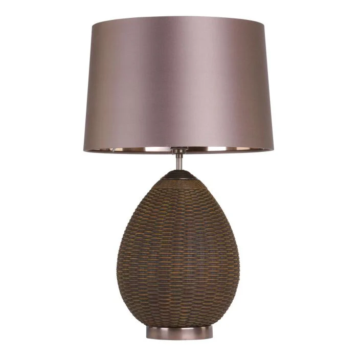 Lombok Table Lamp In Various Finishes Base Only E27 - Image 28