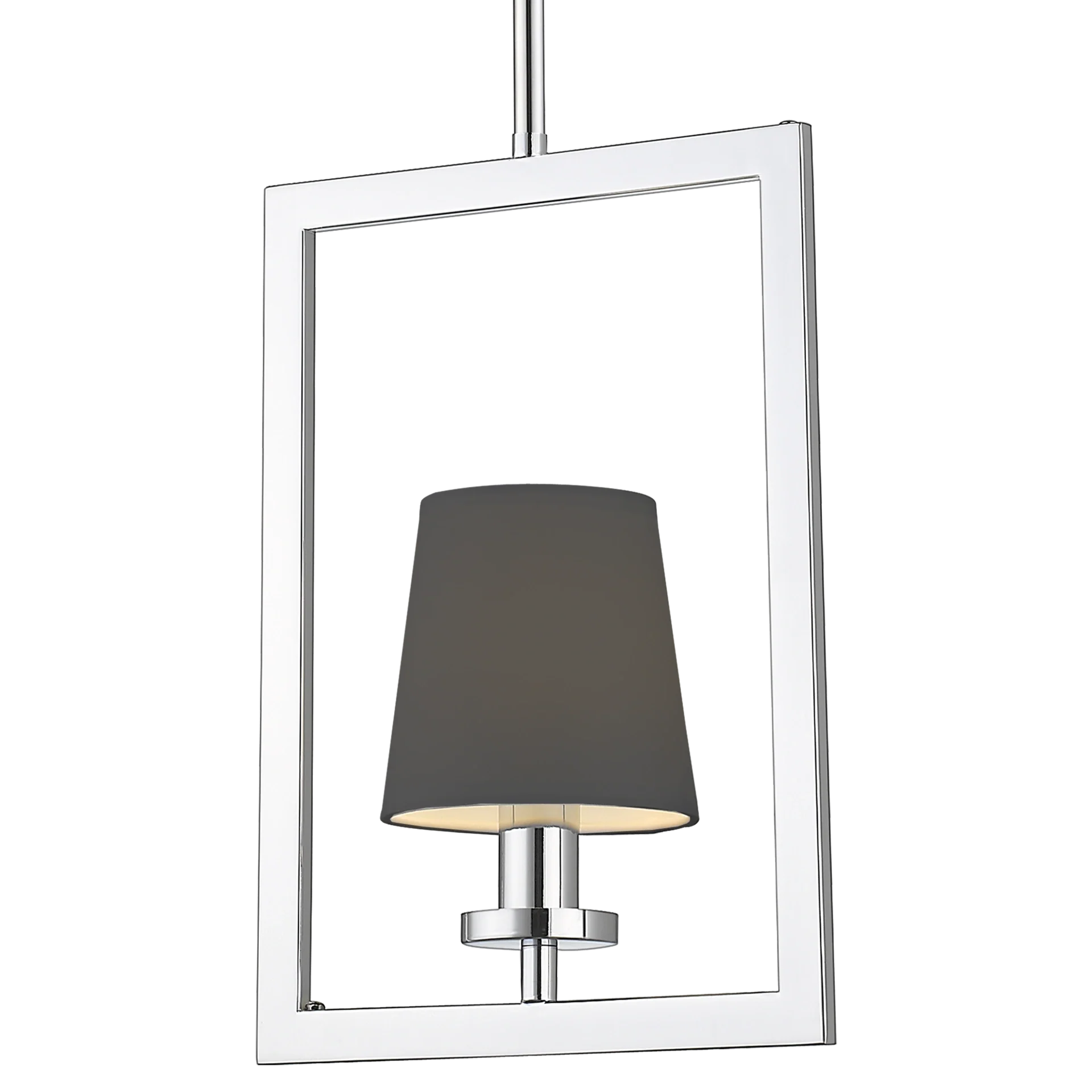 London 1Lt Centre Ceiling Light - Chrome & White/Chrome & Black Finish - Image 6