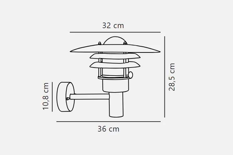 Lønstrup 22/32 Wall light - Galvanized/ Black - Image 11