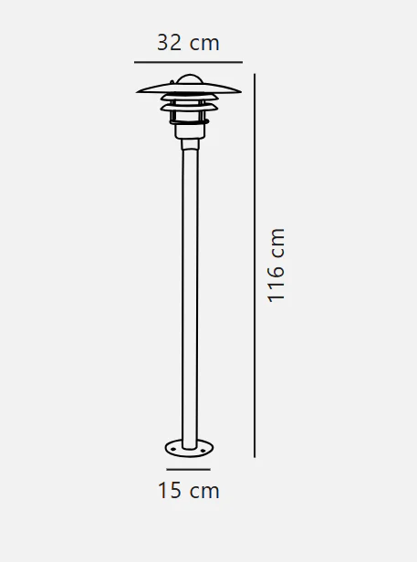 Lønstrup 32 Garden light Galvanized - Image 5