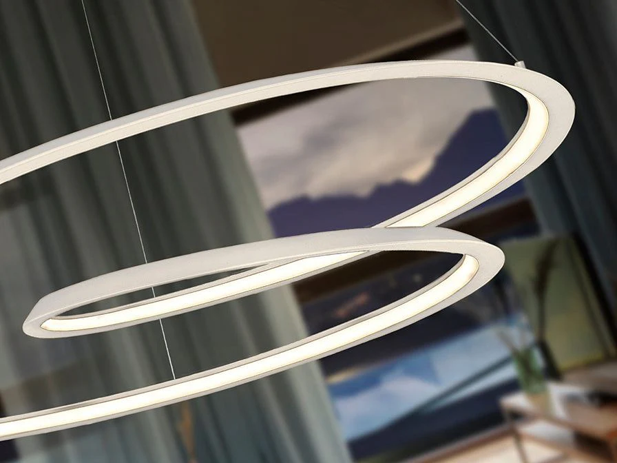 Looping LED Lamp, Black/White in Medium/Large - Image 10