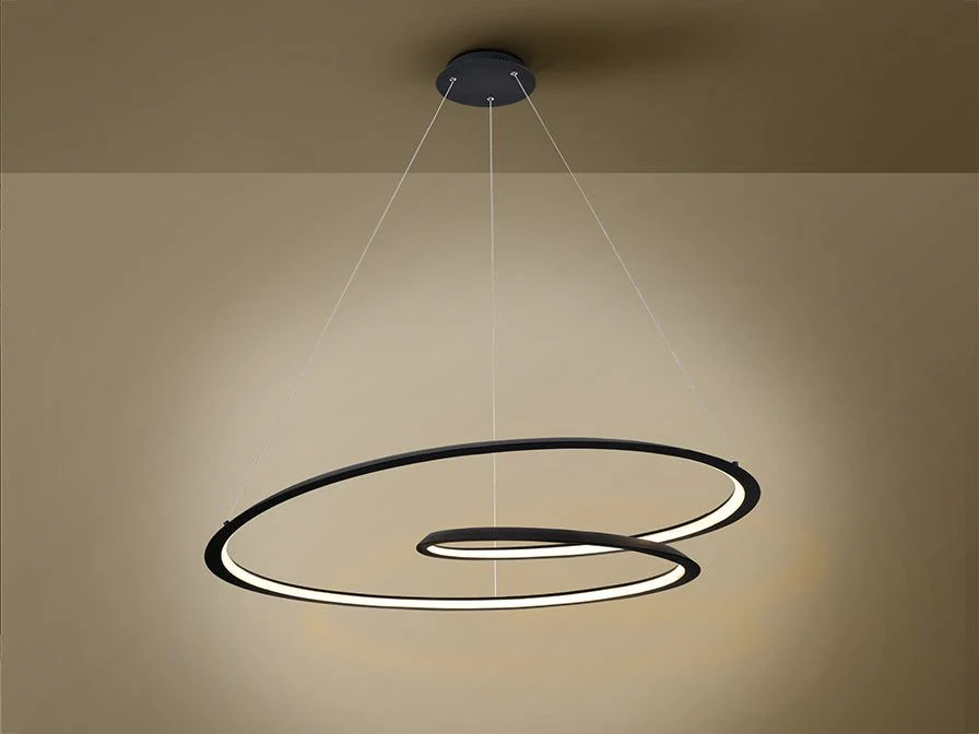 Looping LED Lamp, Black/White in Medium/Large - Image 3