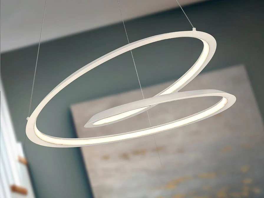 Looping LED Lamp, Black/White in Medium/Large - Image 8