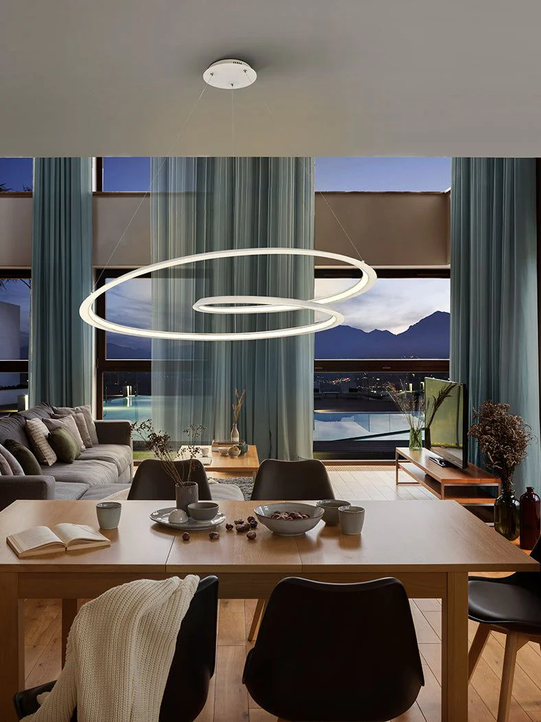 Looping LED Lamp, Black/White in Medium/Large - Image 9