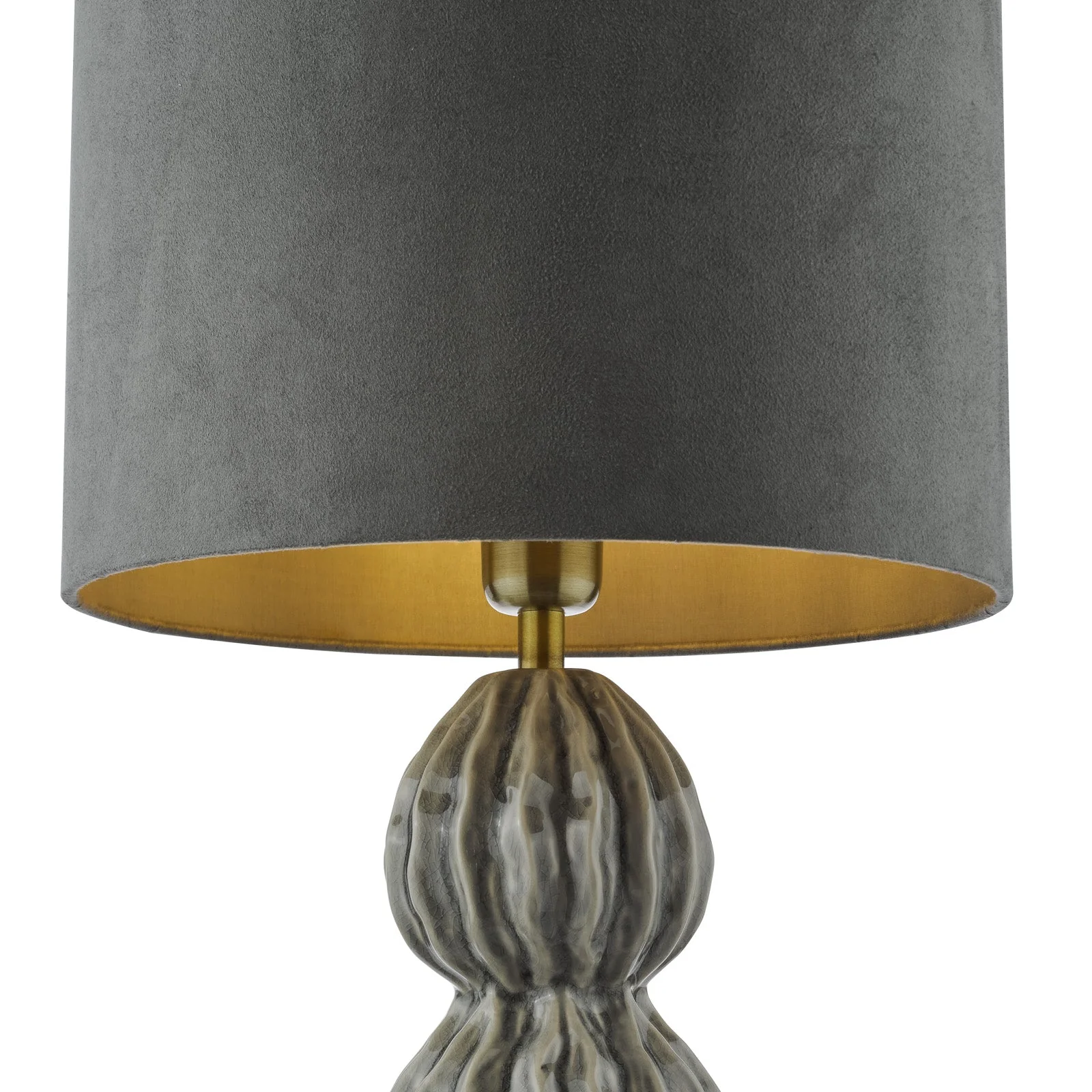 Lorelai Ceramic Table Lamp Blue/Grey With Shade E27 - Image 10