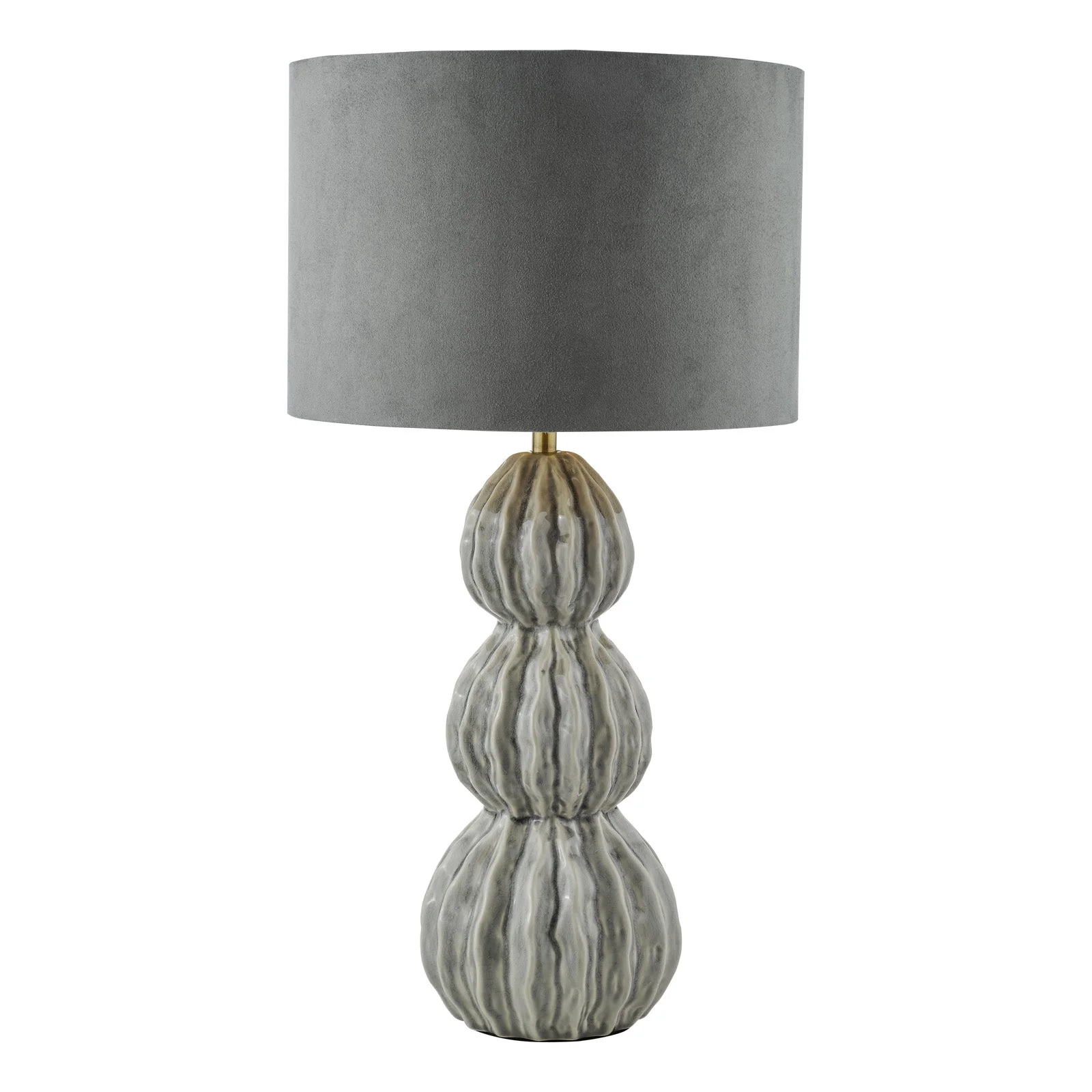 Lorelai Ceramic Table Lamp Blue/Grey With Shade E27 - Image 8