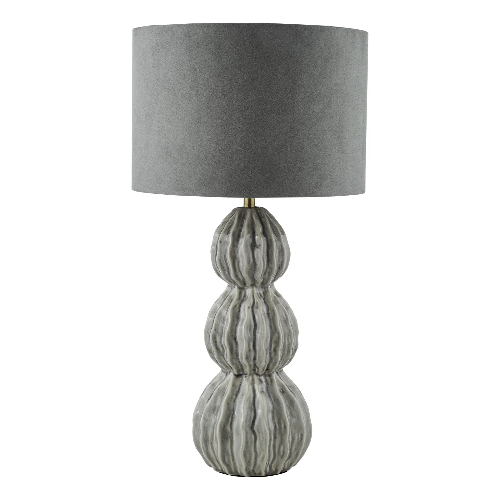 Lorelai Ceramic Table Lamp Blue/Grey With Shade E27 - Image 9