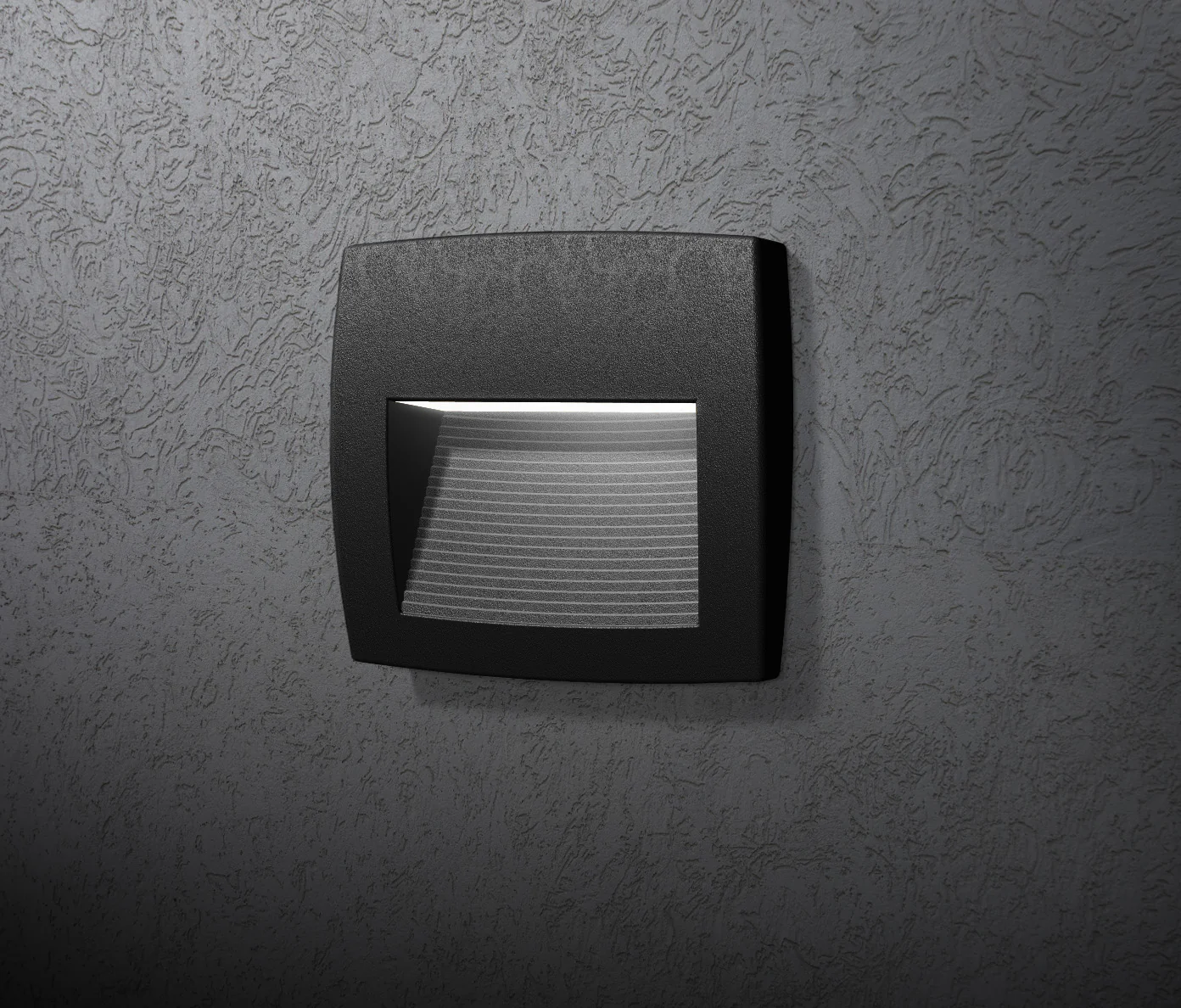 Lorenza 150/190/270mm Outdoor Recessed Wall Light - Black/Grey Finish - Image 12