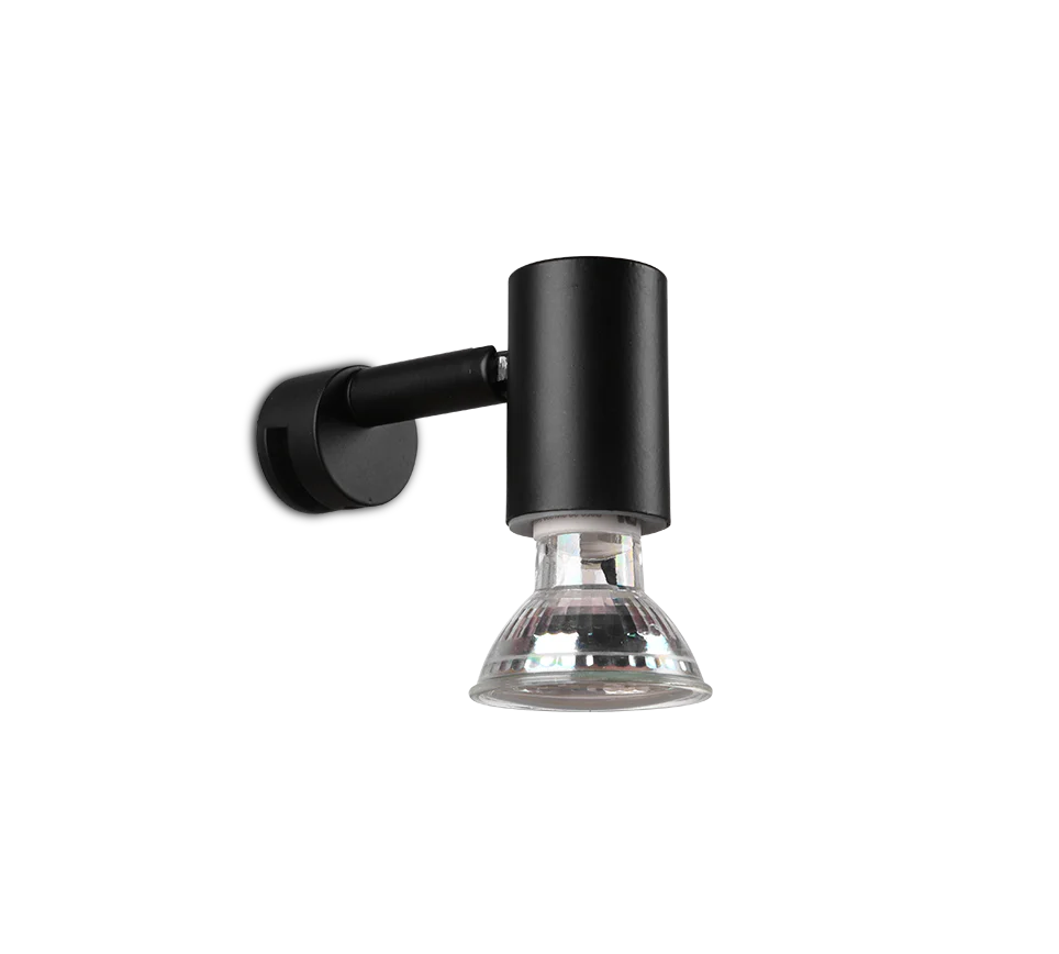 Lorenzo 1Lt Bathroom Spotlight - Chrome/Black - Image 10