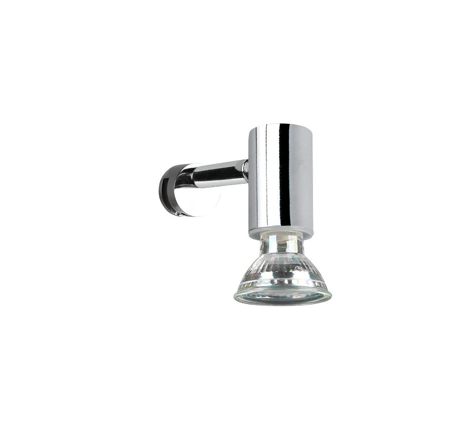 Lorenzo 1Lt Bathroom Spotlight - Chrome/Black - Image 5
