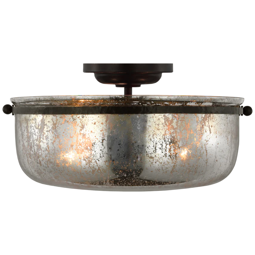 Lorford Semi-Flush Mount - Aged Iron - Image 2