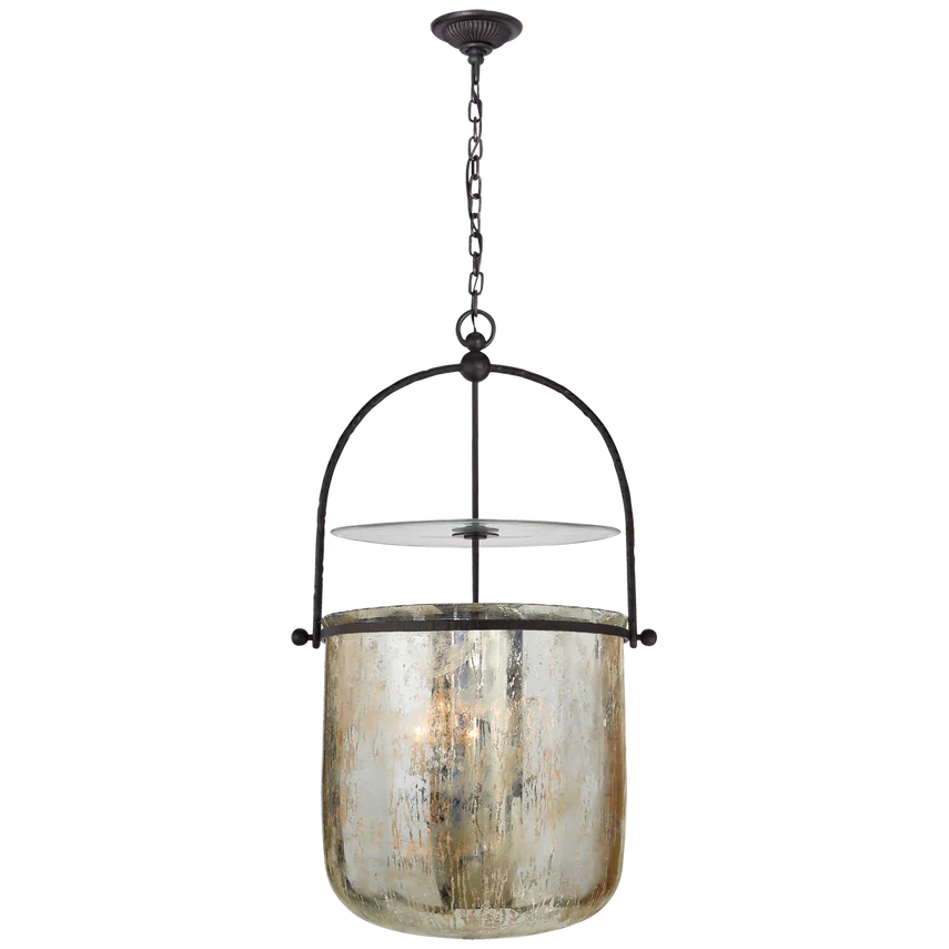 Lorford Smoke Bell Lantern - Aged Iron/Gild Iron - Image 3