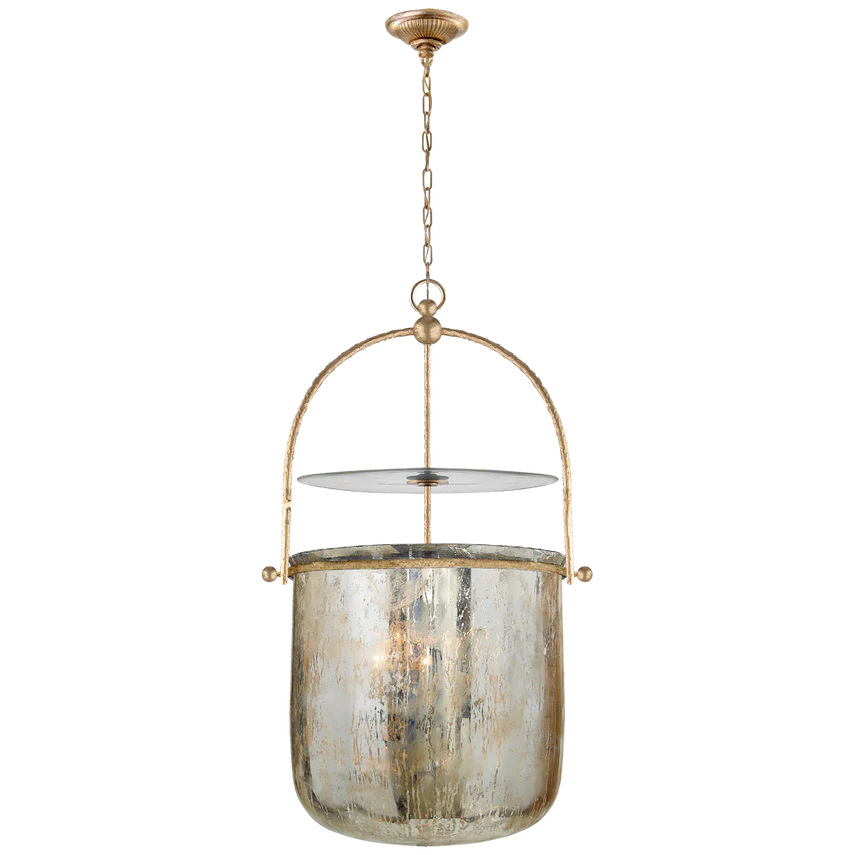 Lorford Smoke Bell Lantern - Aged Iron/Gild Iron - Image 4