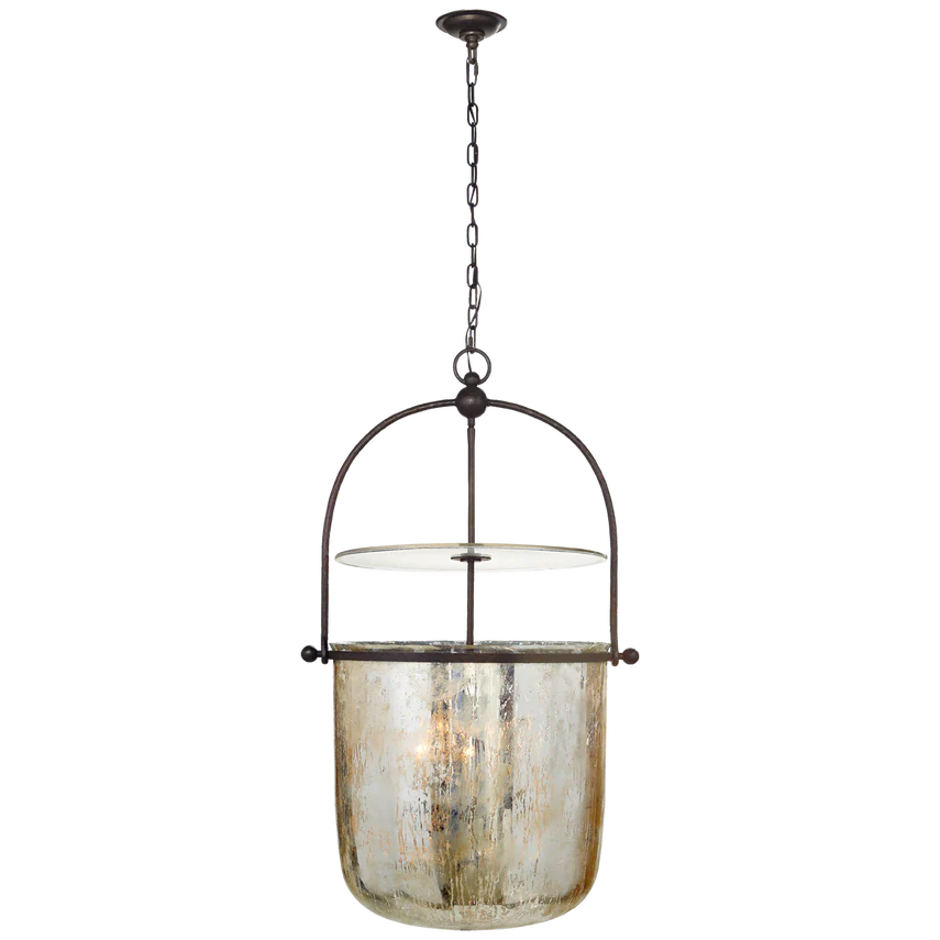 Lorford Smoke Bell Lantern - Aged Iron/Gild Iron - Image 5
