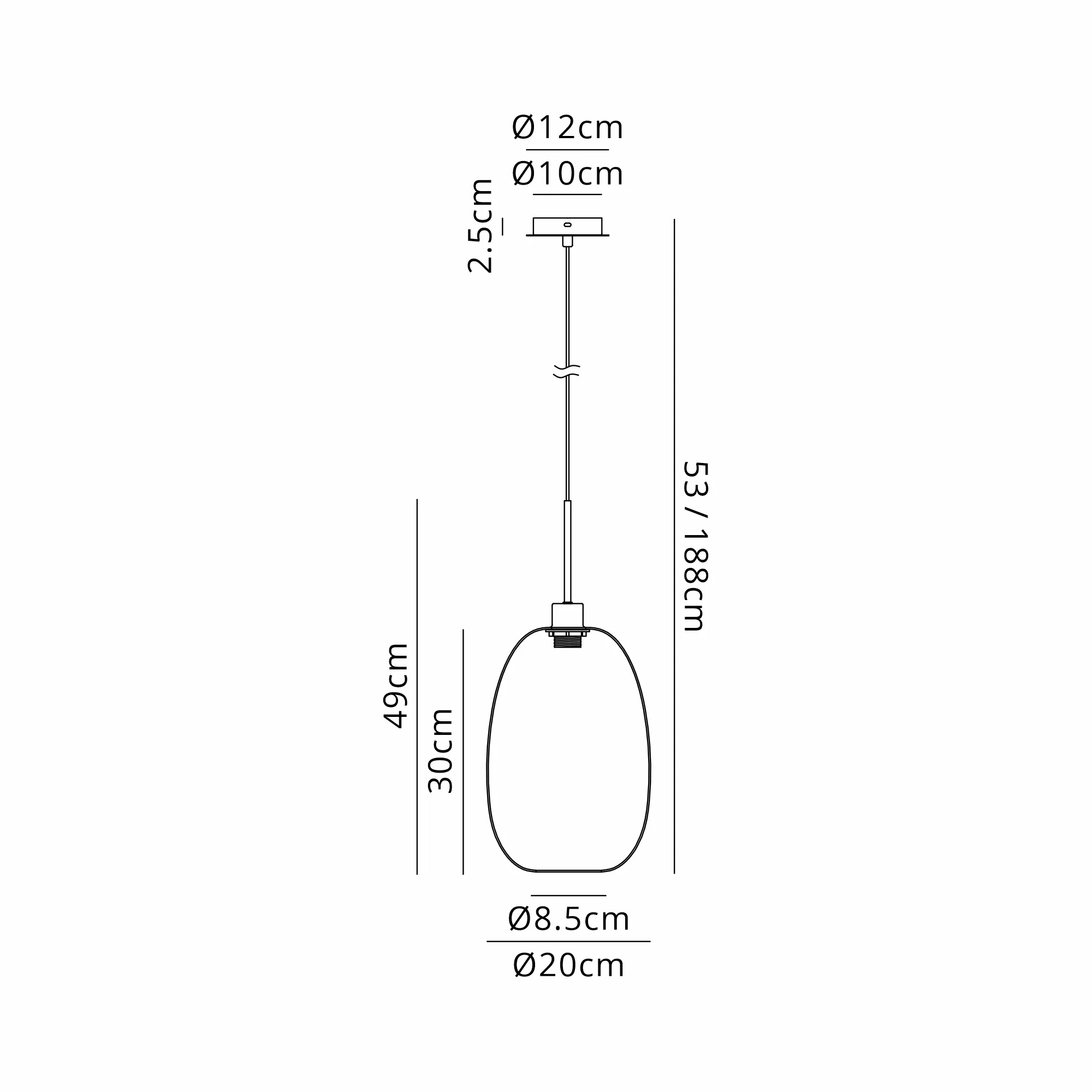 Lori 1.7m Single Pendant, 1 Light Adjustable E27- Antique Gold w Various Finishes - Image 15