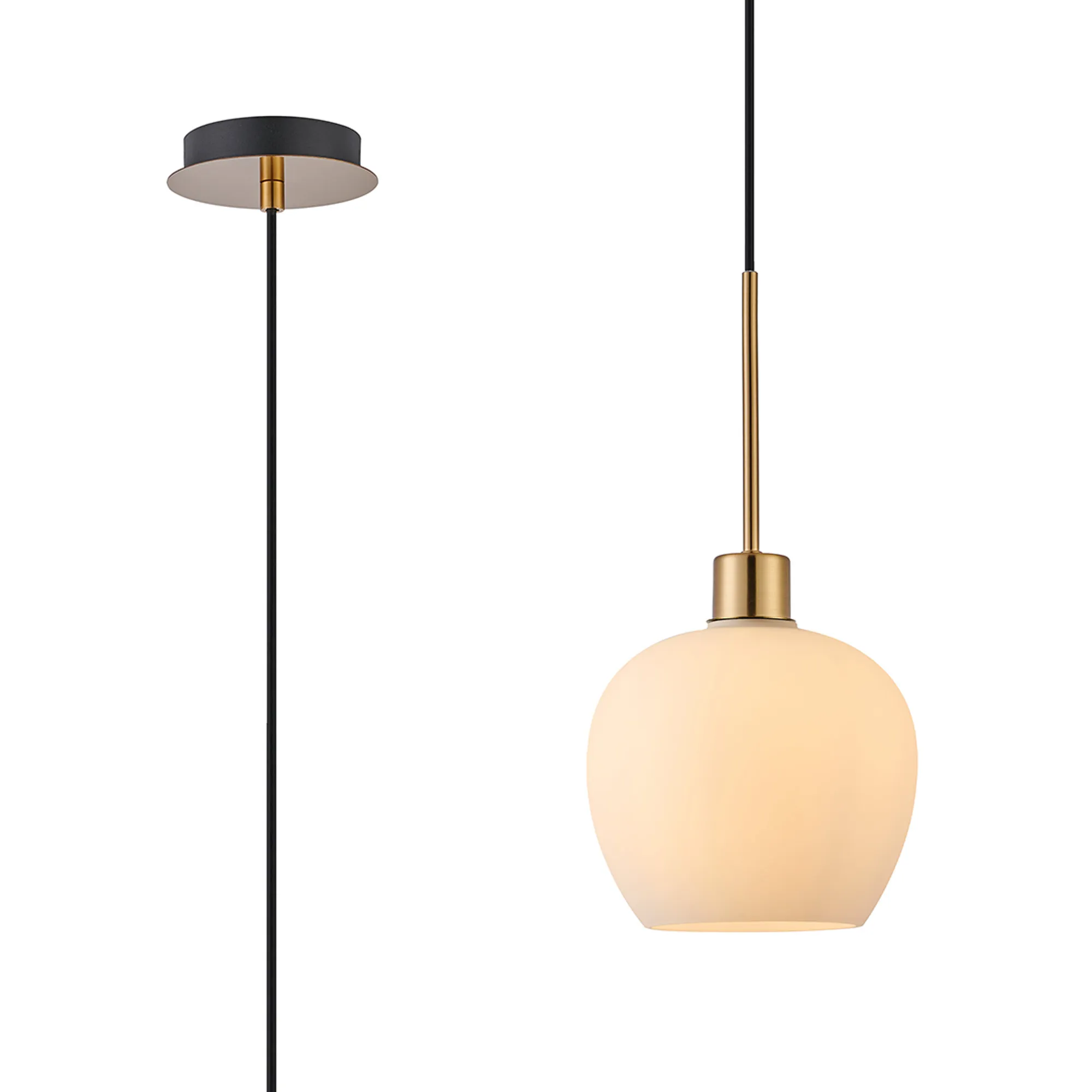 Lori 1.7m Single Pendant, 1 Light Adjustable E27- Antique Gold w Various Finishes - Image 4