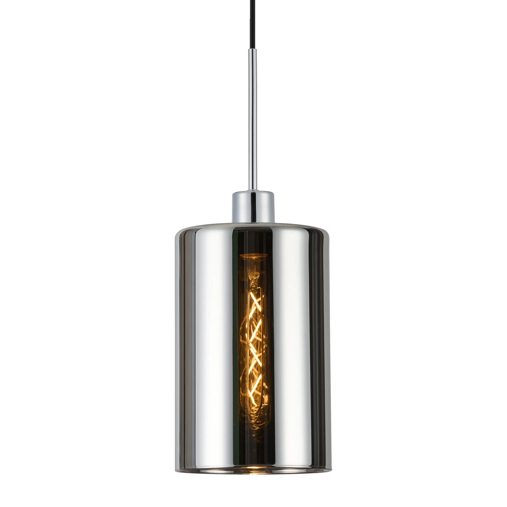 Lori 1.7m Single Pendant 1 Light Adjustable E27 Polished Chrome w Various Finishes - Image 14