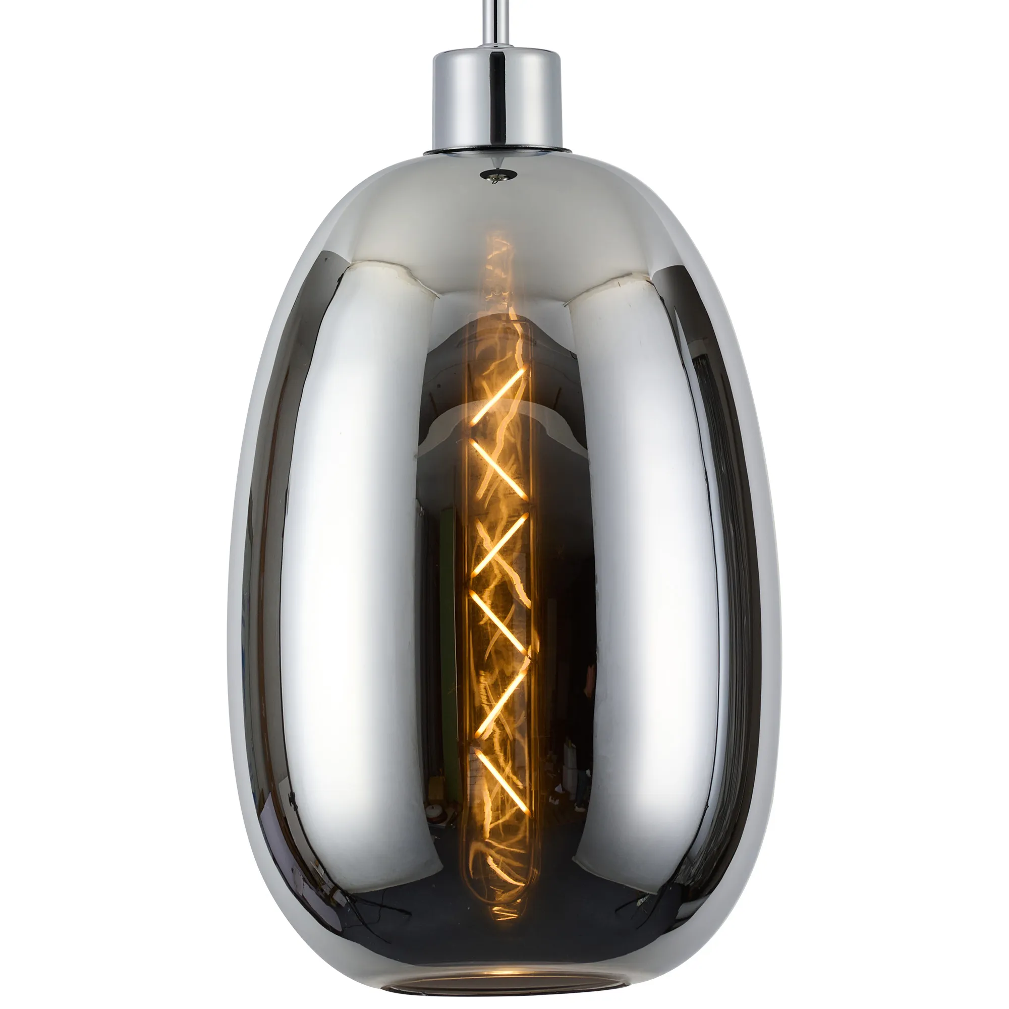Lori 1.7m Single Pendant 1 Light Adjustable E27 Polished Chrome w Various Finishes - Image 18