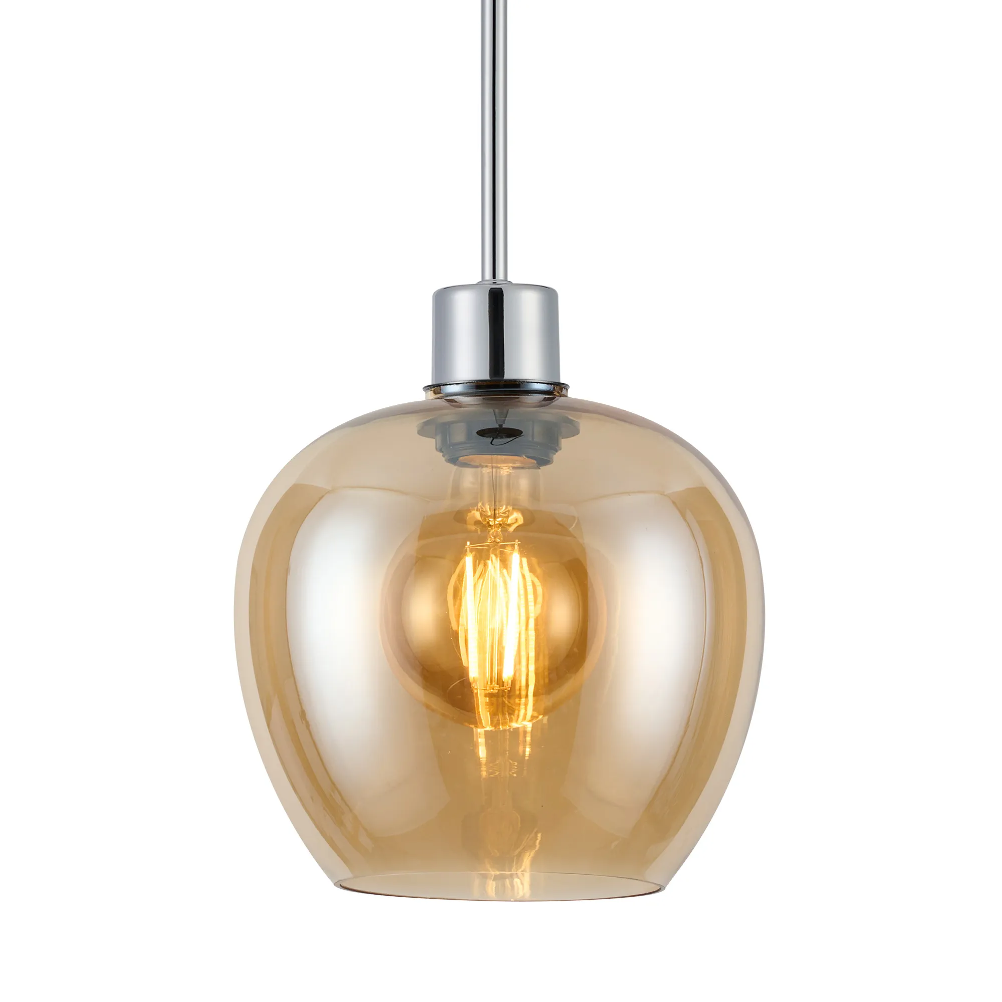 Lori 1.7m Single Pendant 1 Light Adjustable E27 Polished Chrome w Various Finishes - Image 22