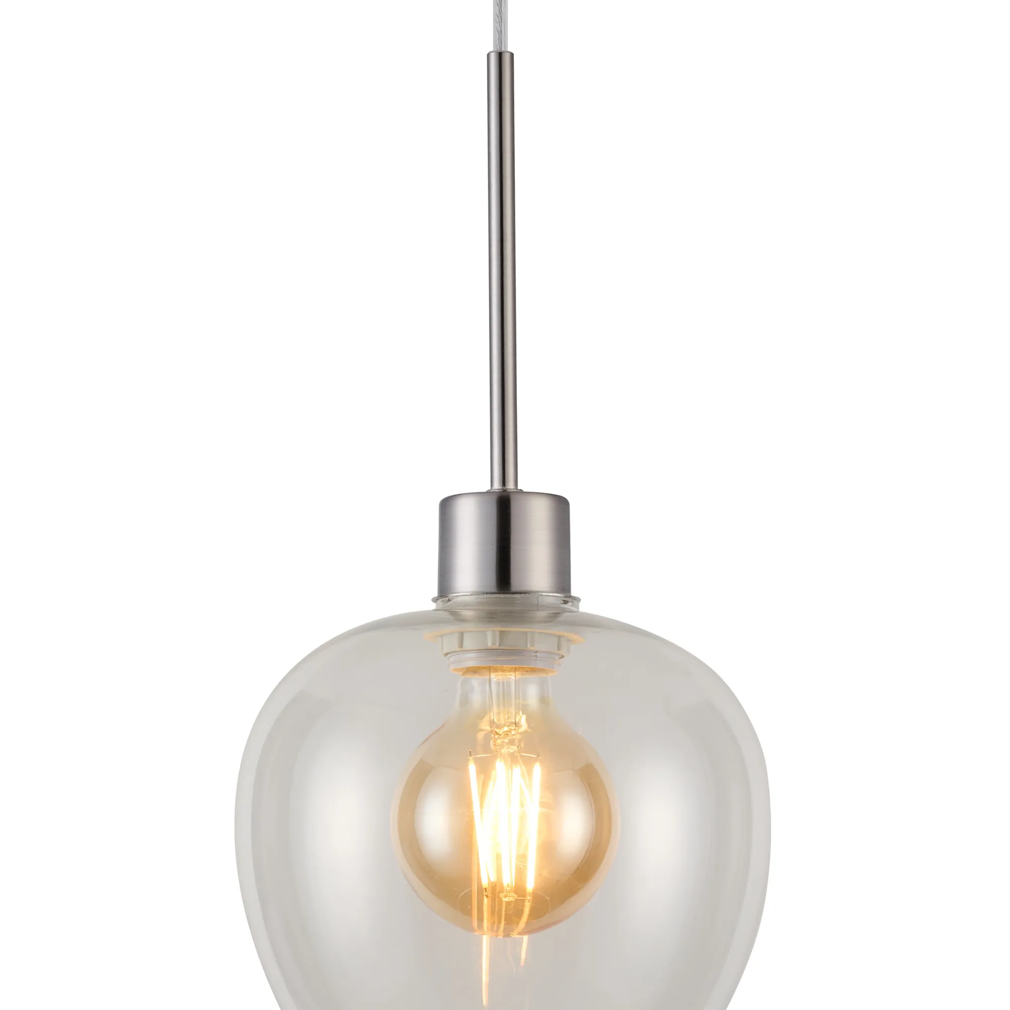 Lori 1.7m Single Pendant 1 Light Adjustable E27- Satin Nickel w Various Finishes - Image 17