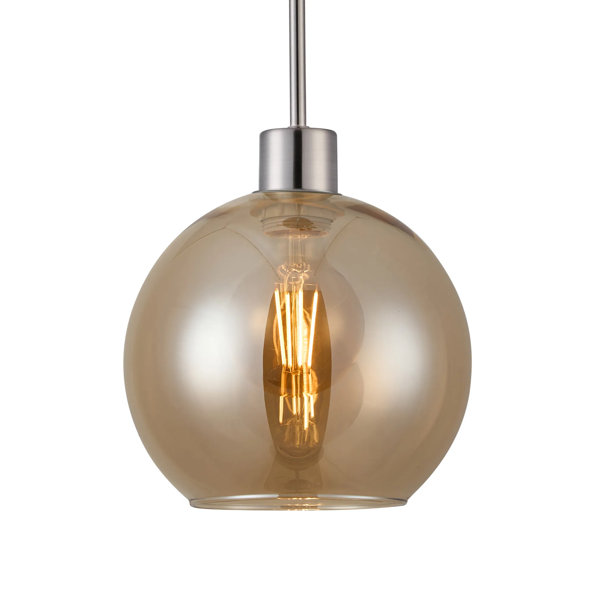 Lori 1.7m Single Pendant 1 Light Adjustable E27- Satin Nickel w Various Finishes - Image 19