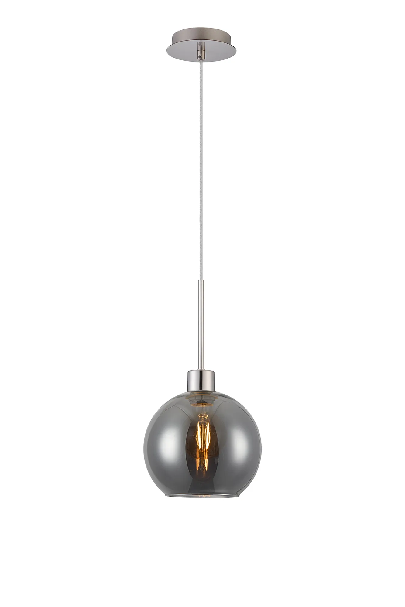 Lori 1.7m Single Pendant 1 Light Adjustable E27- Satin Nickel w Various Finishes - Image 8