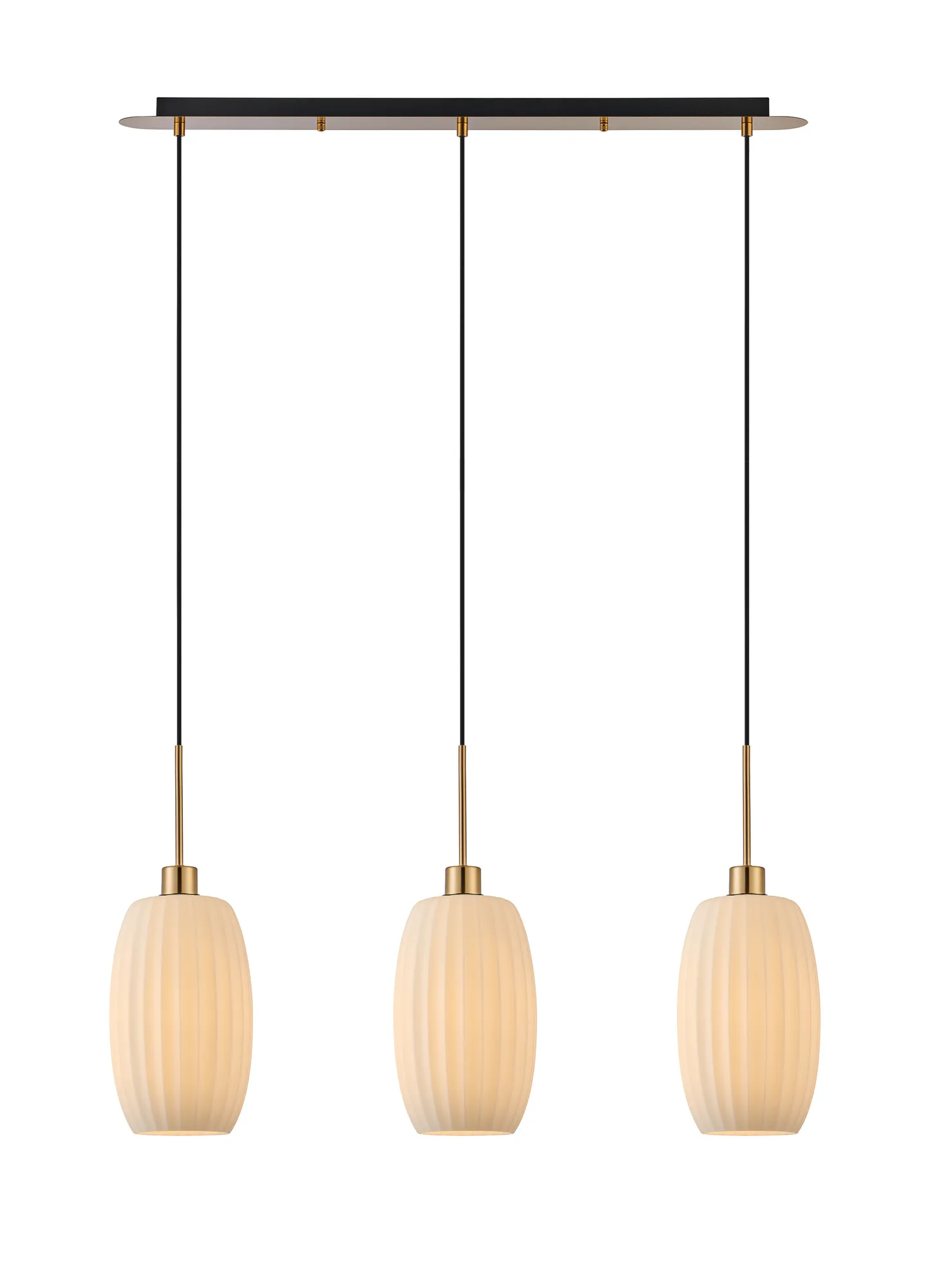 Lori 3Lt Linear Pendant- Antique Gold w Various Finishes