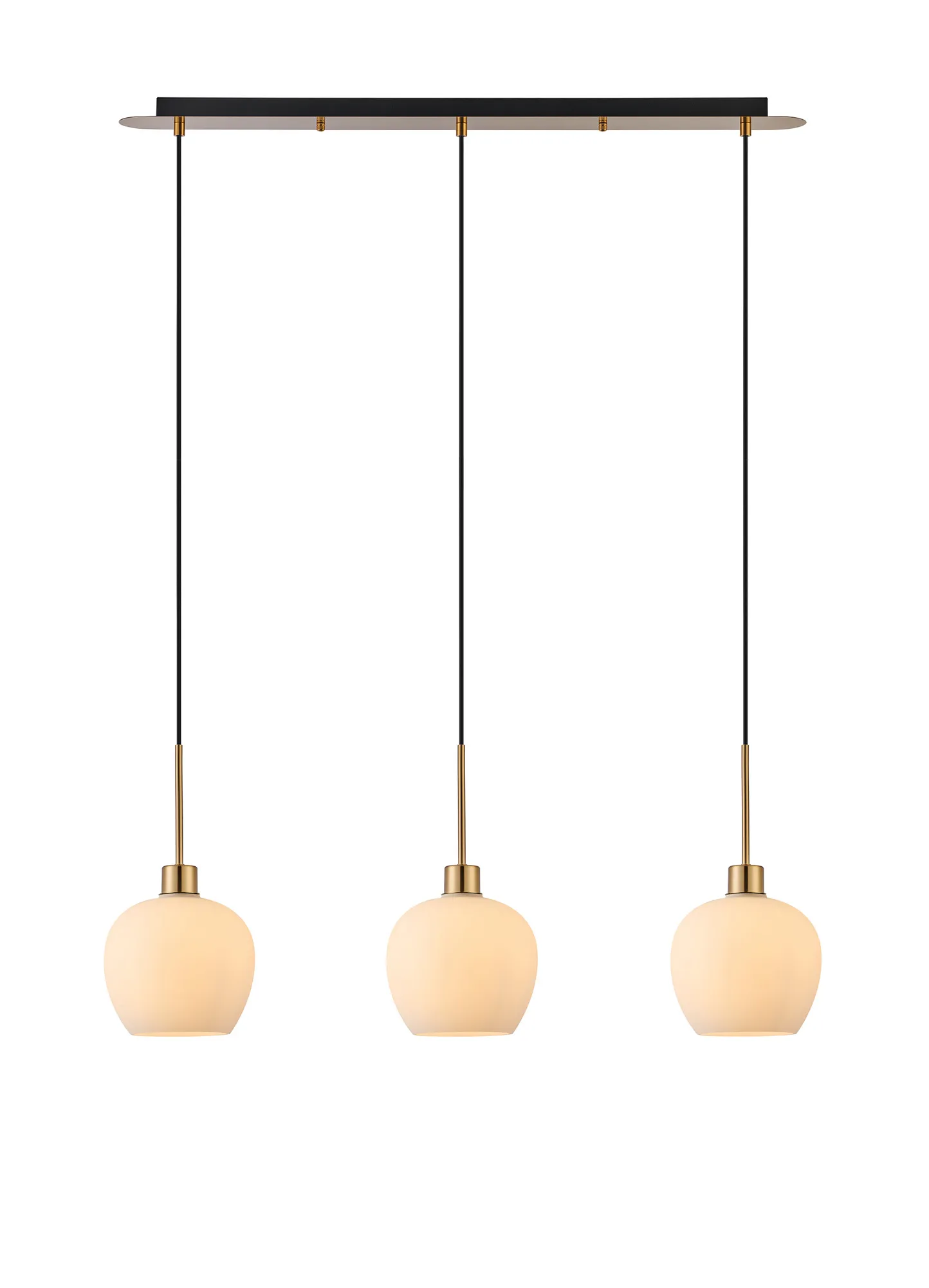 Lori 3Lt Linear Pendant- Antique Gold w Various Finishes - Image 7
