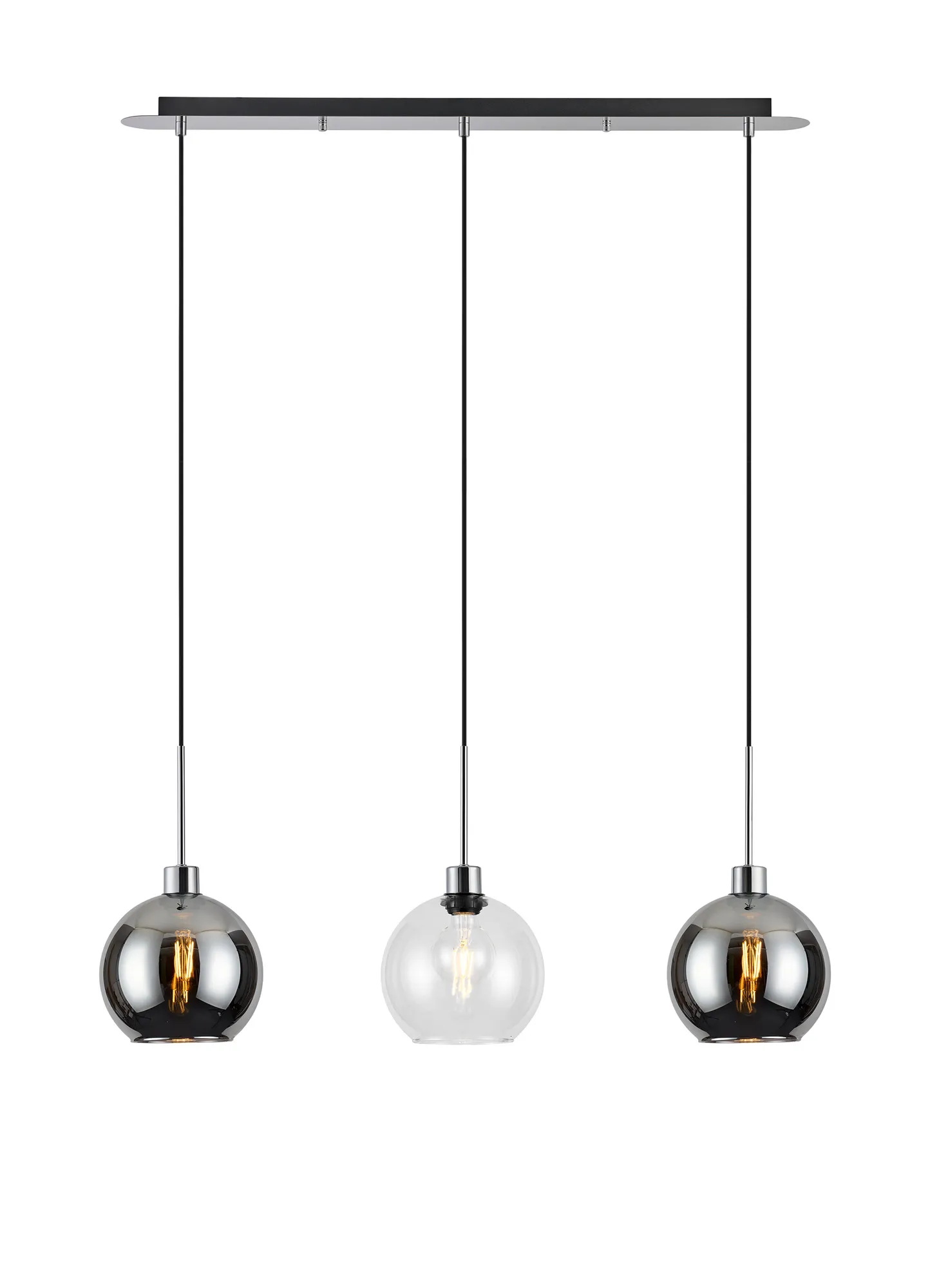 Lori 3Lt Linear Pendant- Polished Chrome w Various Finishes - Image 10