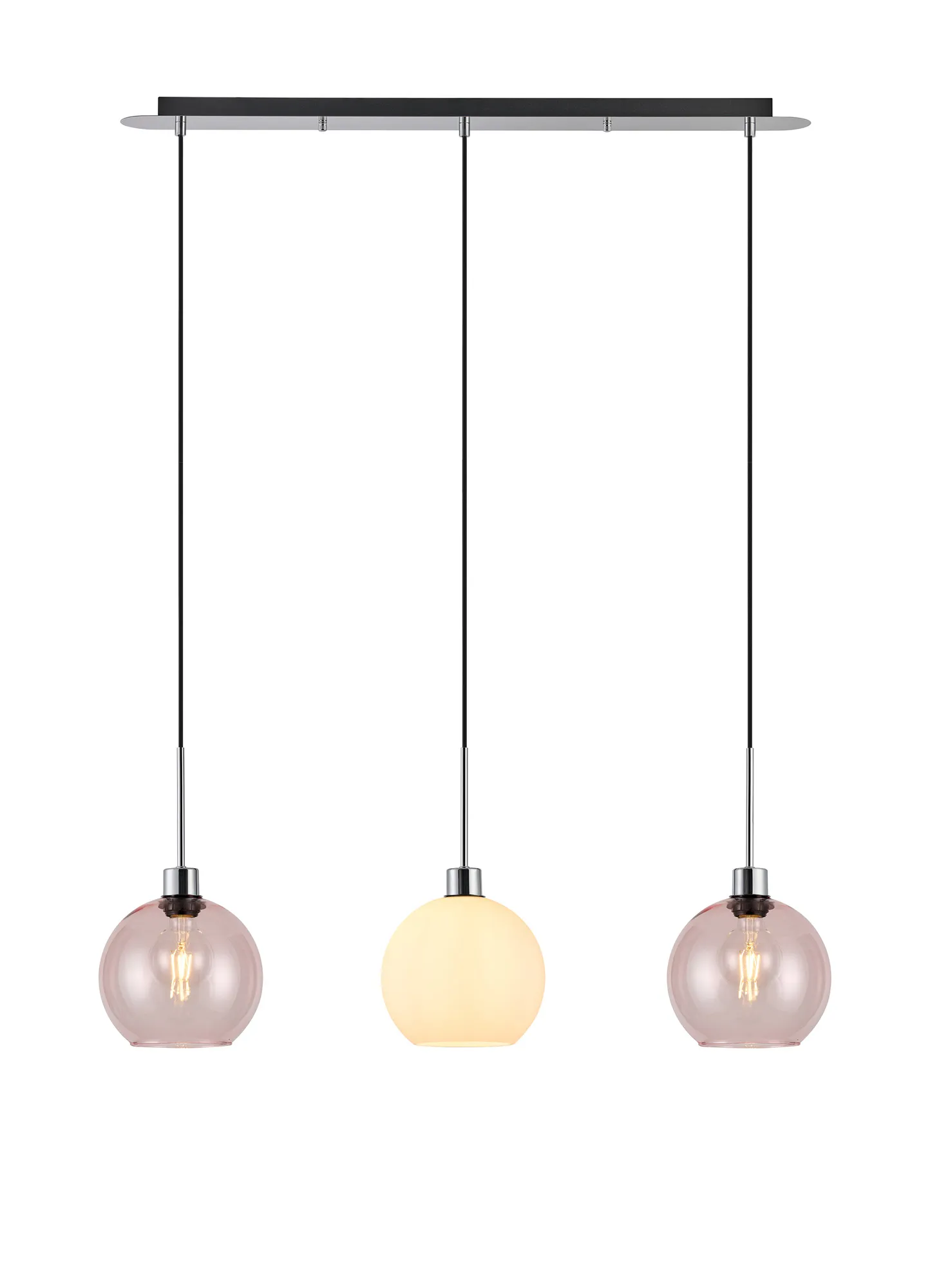 Lori 3Lt Linear Pendant- Polished Chrome w Various Finishes - Image 12