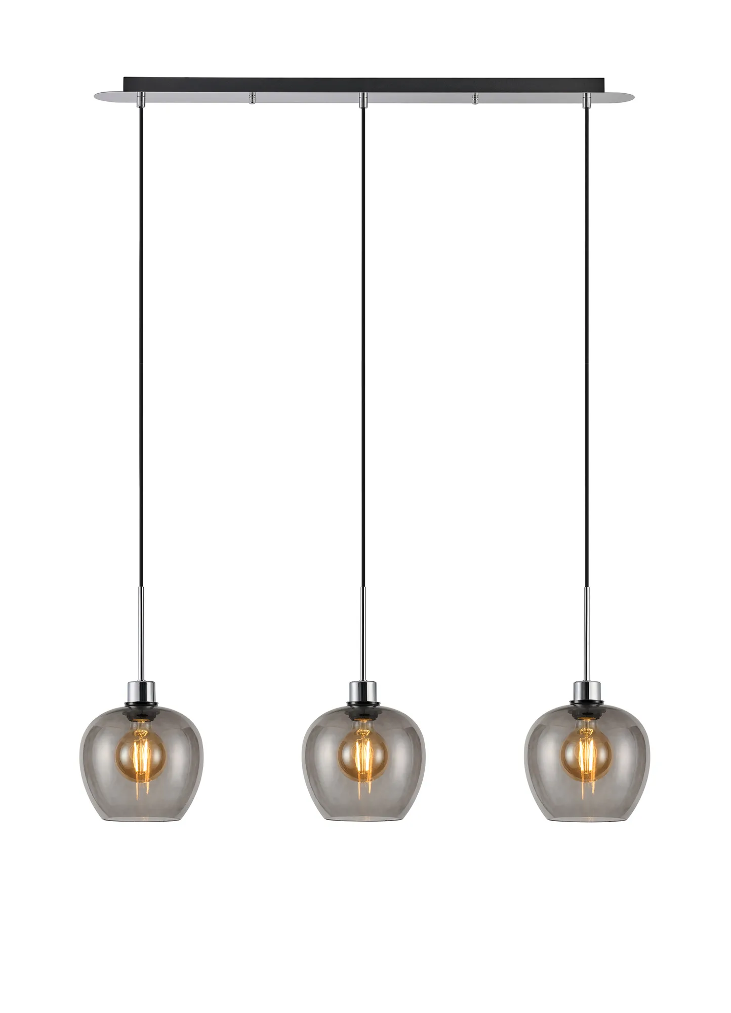 Lori 3Lt Linear Pendant- Polished Chrome w Various Finishes - Image 2