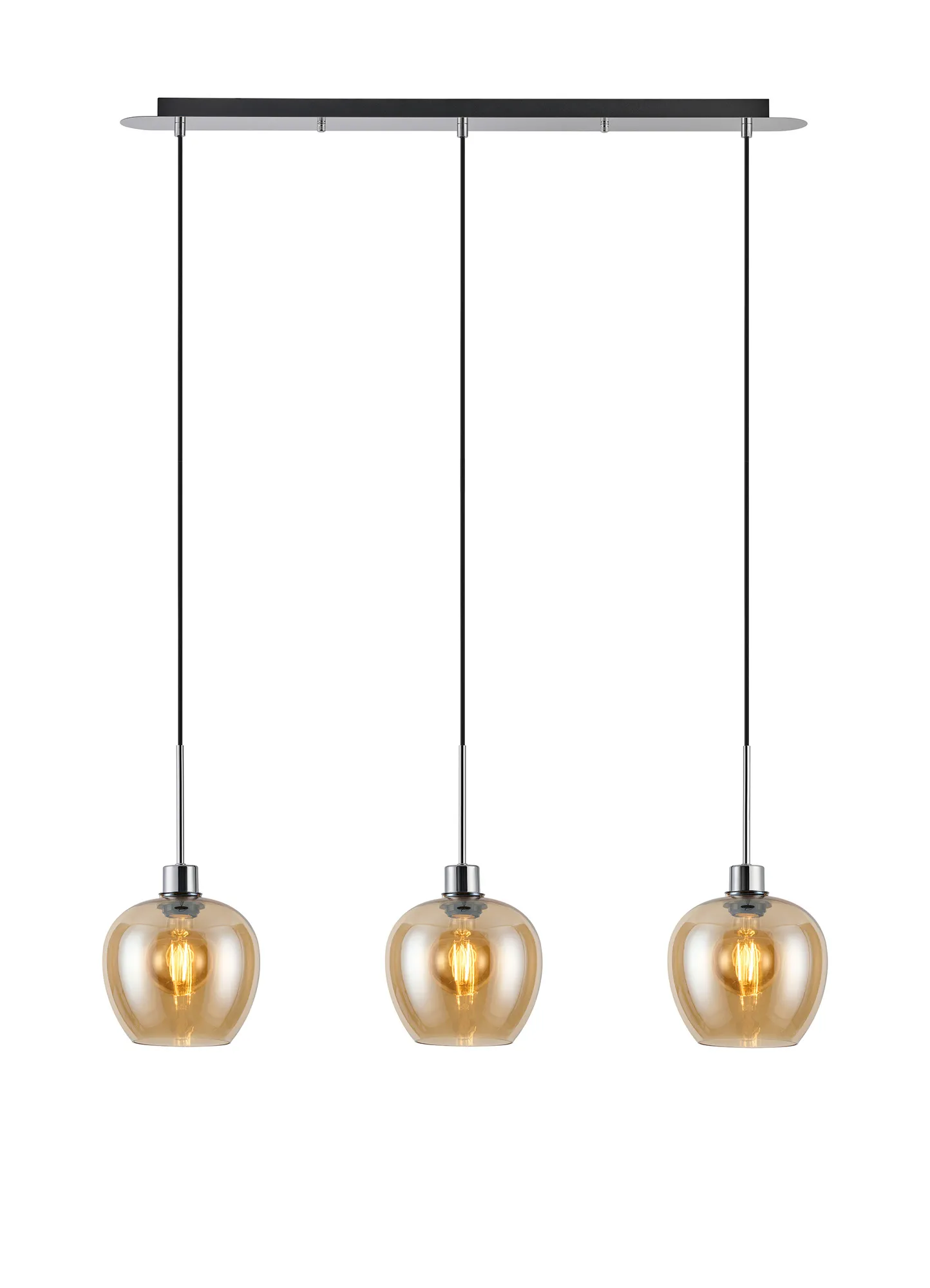 Lori 3Lt Linear Pendant- Polished Chrome w Various Finishes - Image 4