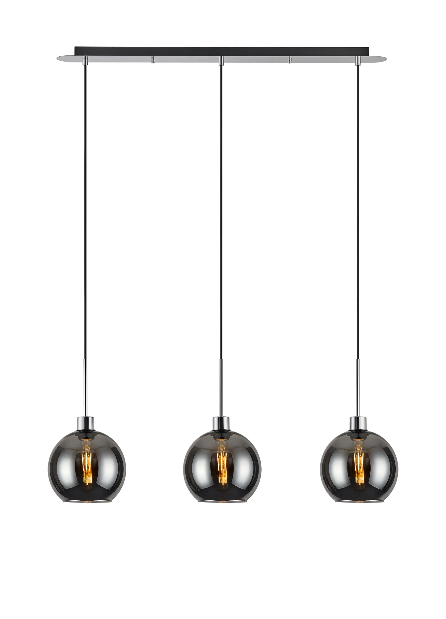 Lori 3Lt Linear Pendant- Polished Chrome w Various Finishes - Image 7