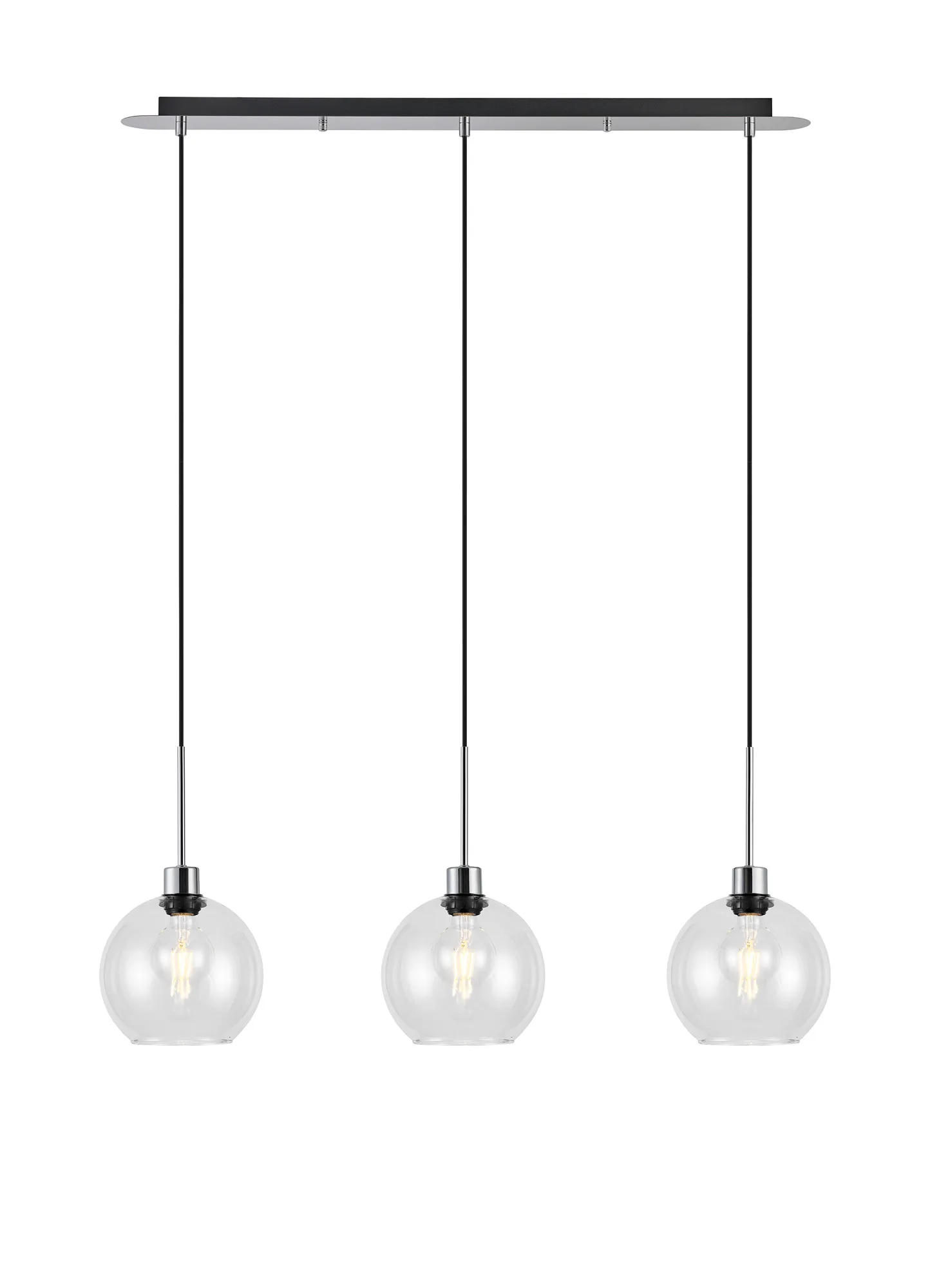 Lori 3Lt Linear Pendant- Polished Chrome w Various Finishes - Image 9