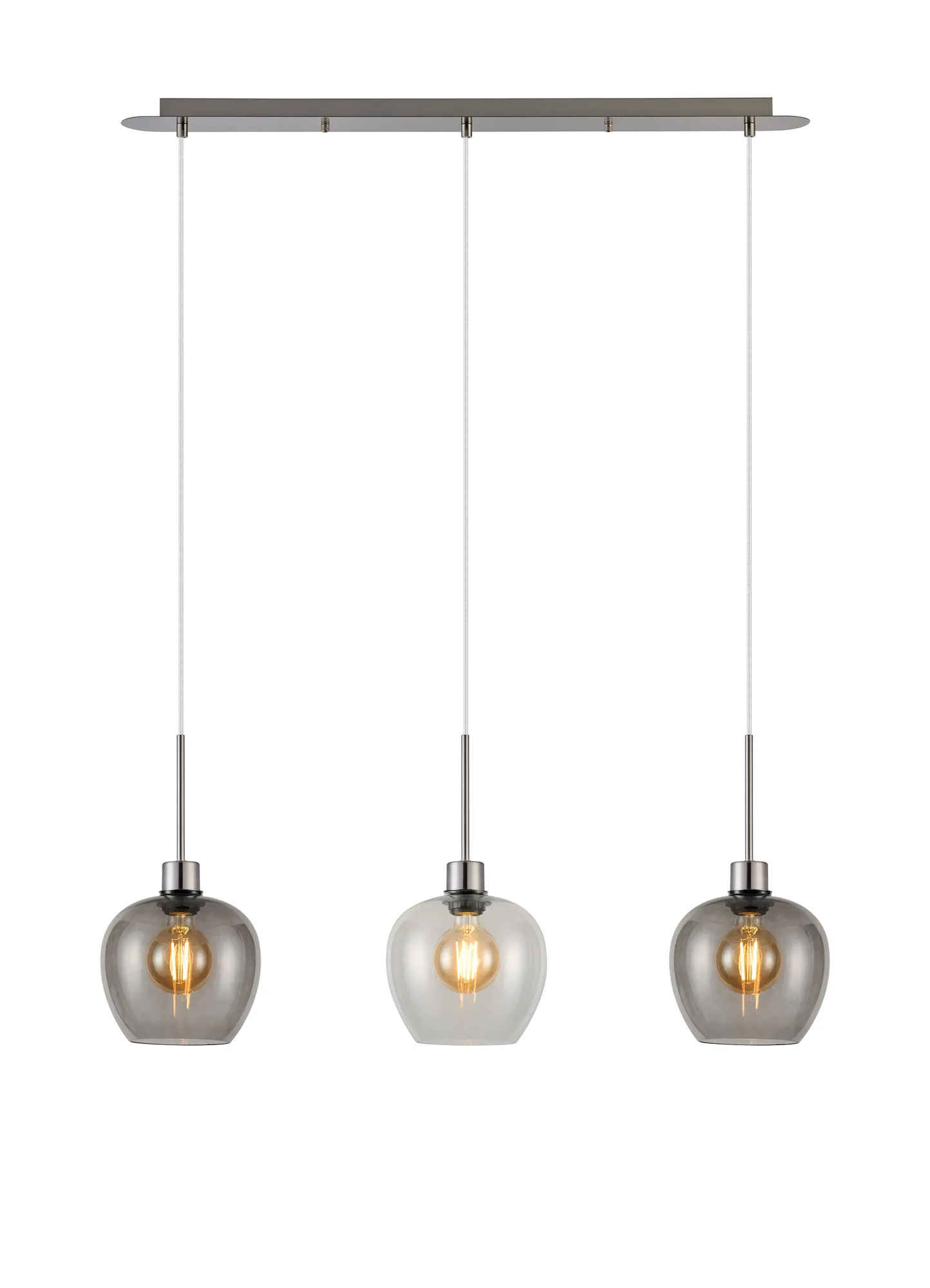 Lori 3Lt Linear Pendant- Satin Nickel w Various Finishes - Image 5