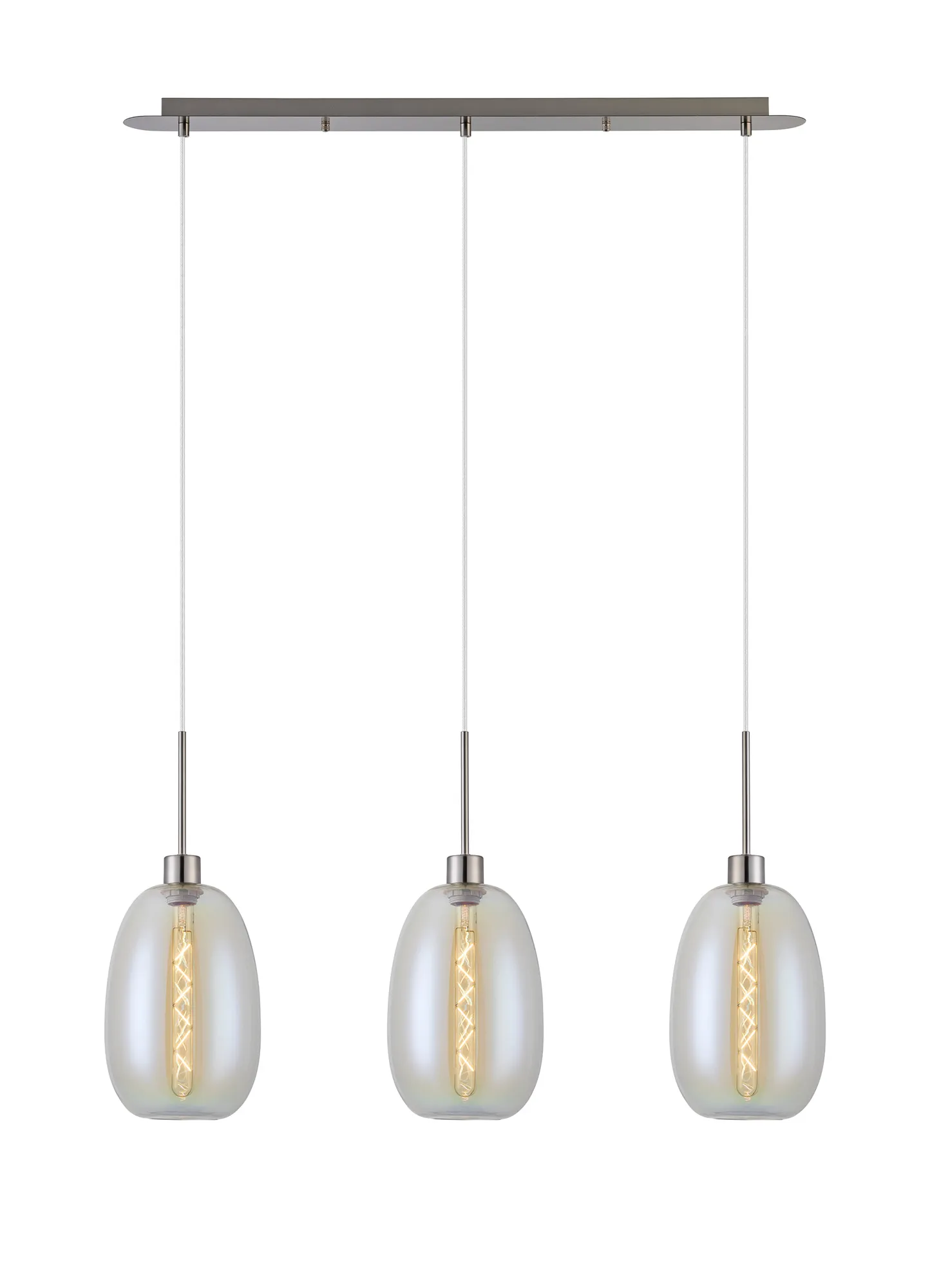Lori 3Lt Linear Pendant- Satin Nickel w Various Finishes - Image 6