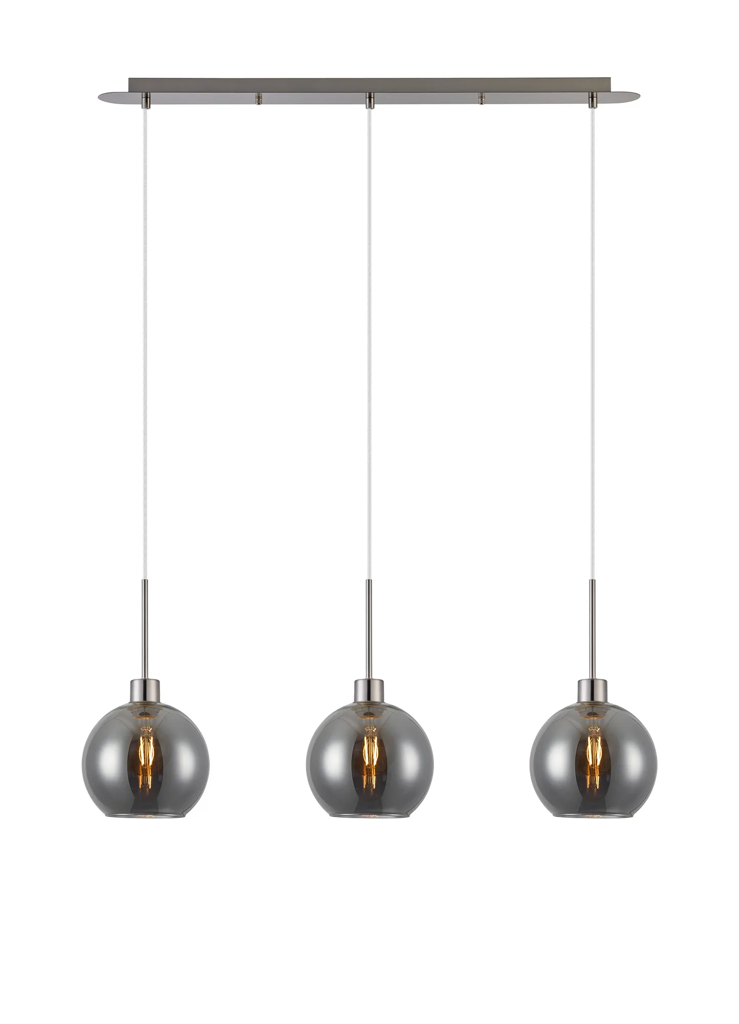 Lori 3Lt Linear Pendant- Satin Nickel w Various Finishes - Image 9