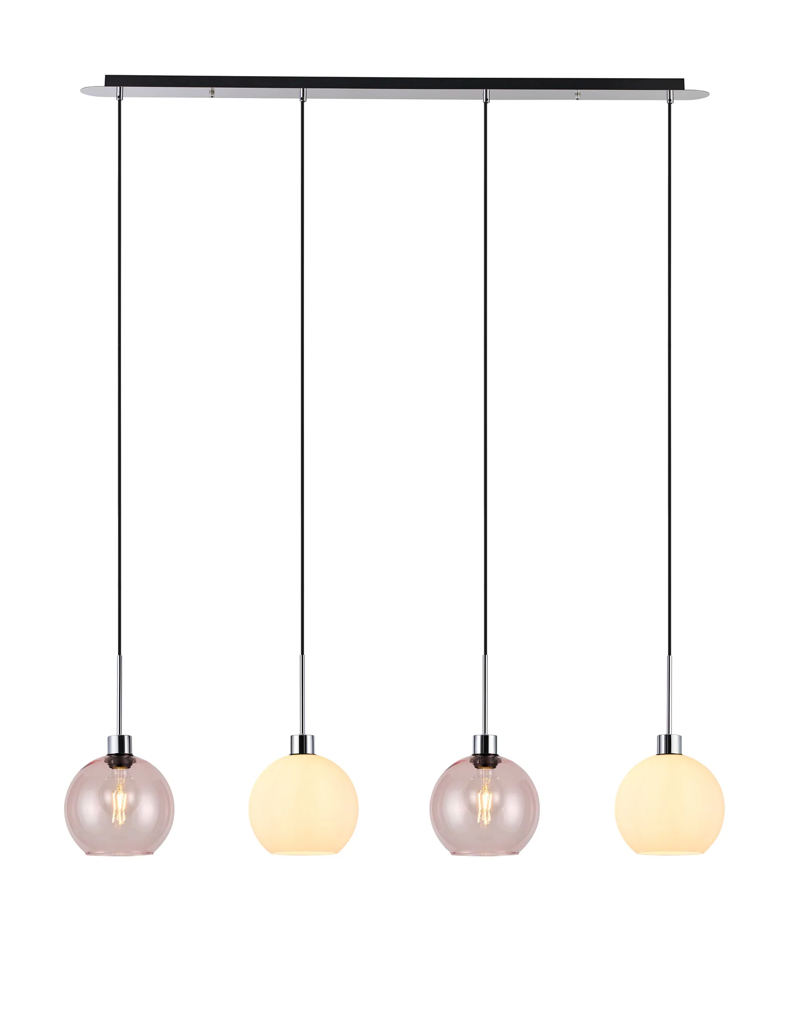 Lori 4Lt Linear Pendant- Polished Chrome w Various Finishes - Image 11
