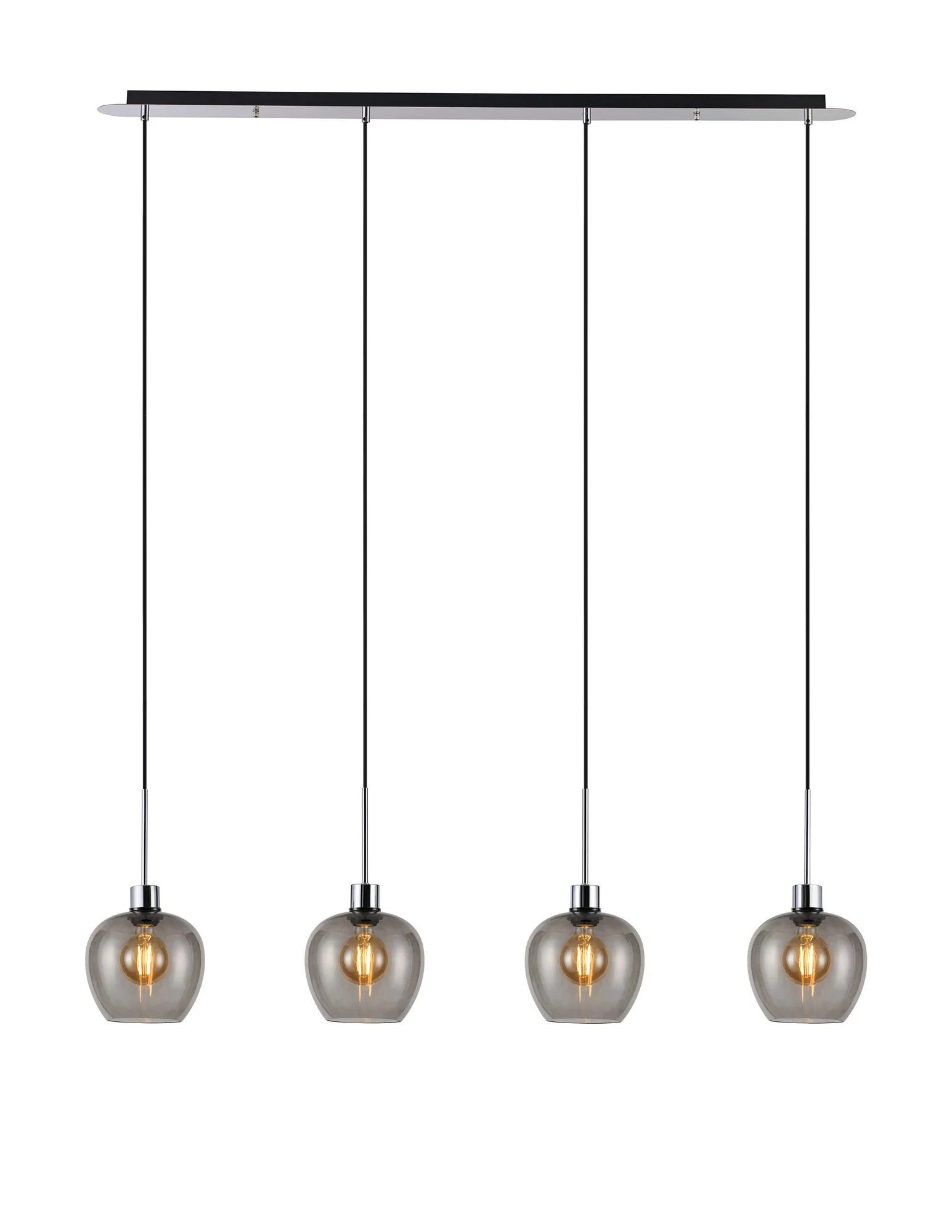 Lori 4Lt Linear Pendant- Polished Chrome w Various Finishes - Image 12