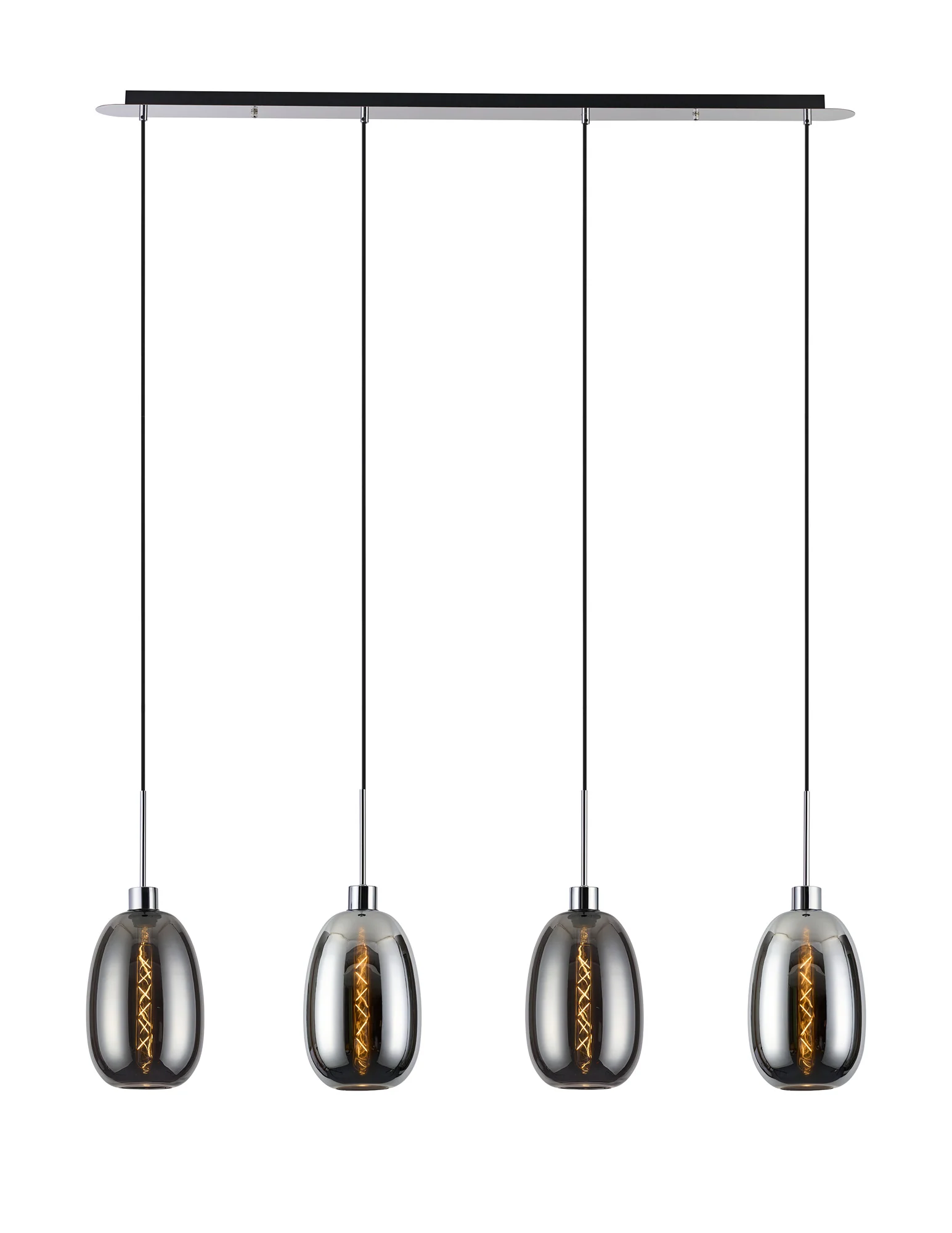 Lori 4Lt Linear Pendant- Polished Chrome w Various Finishes - Image 6