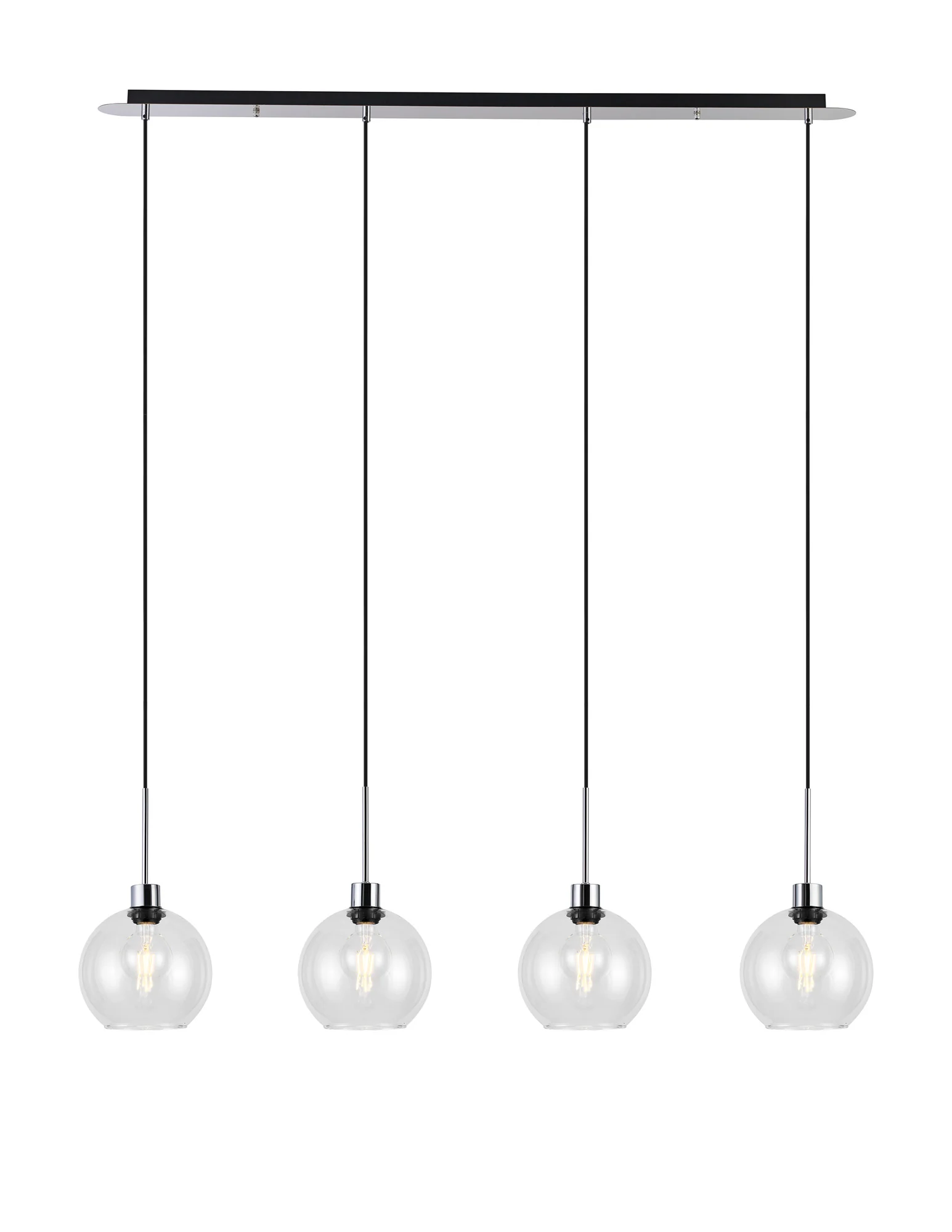 Lori 4Lt Linear Pendant- Polished Chrome w Various Finishes - Image 8