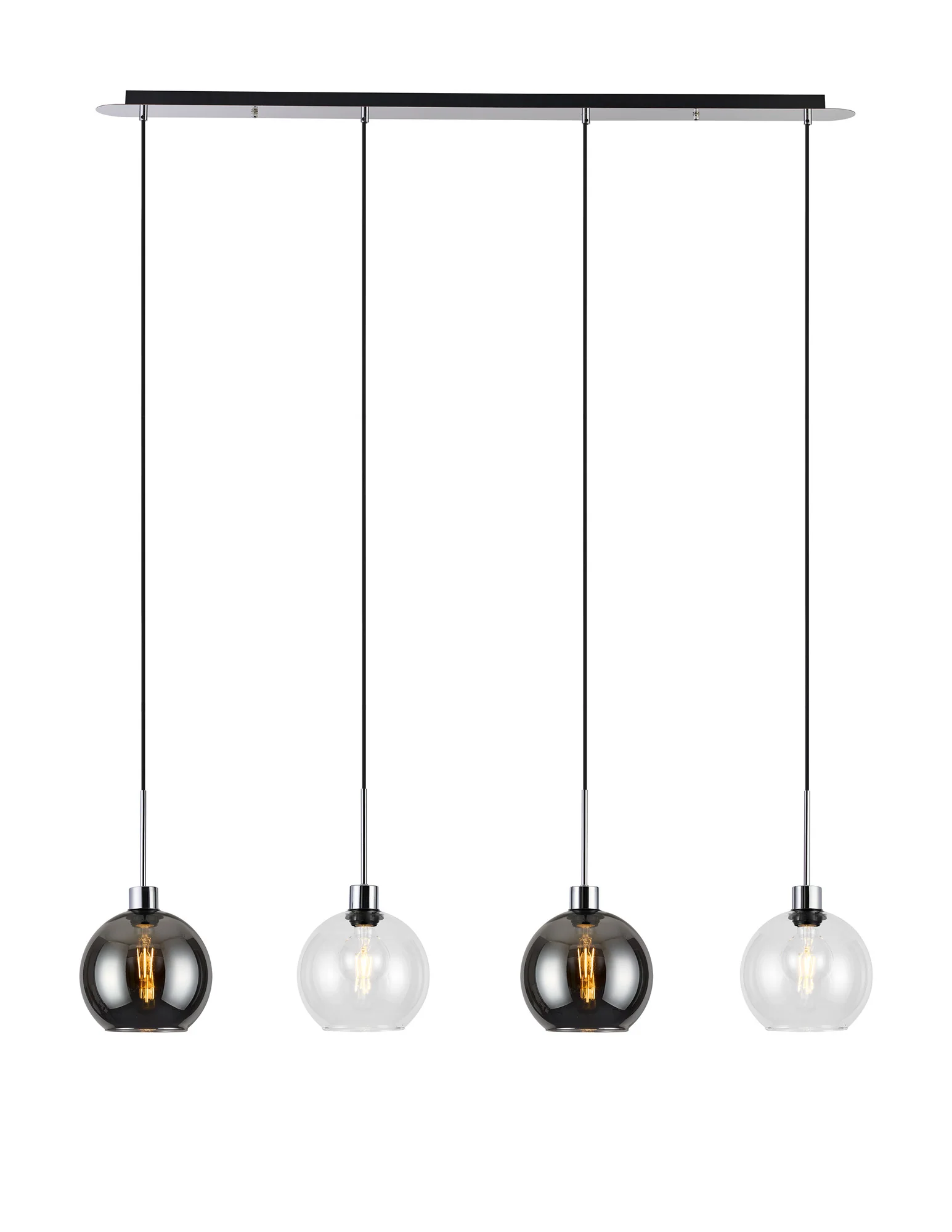 Lori 4Lt Linear Pendant- Polished Chrome w Various Finishes - Image 9