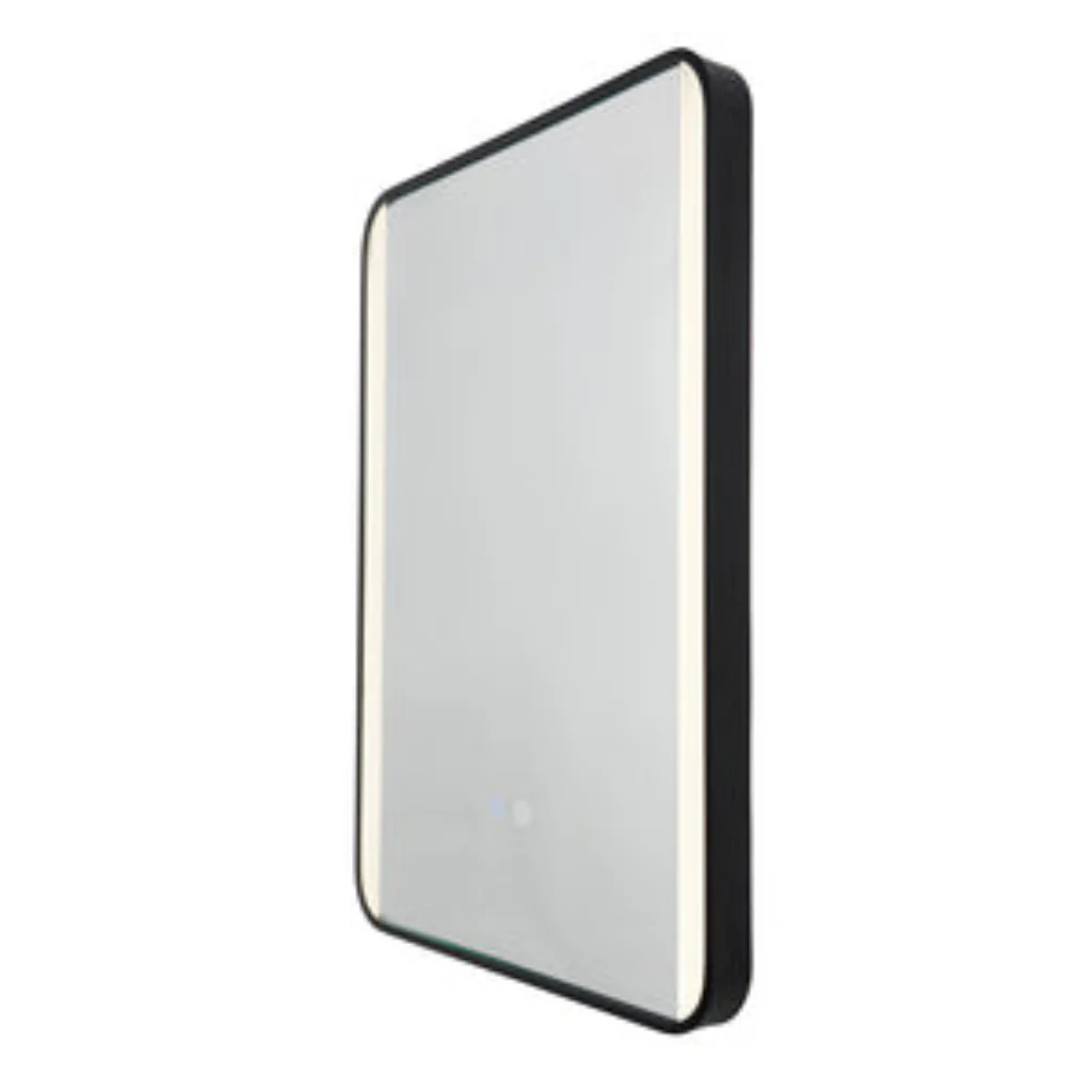 Lori CCT LED Bathroom Mirror with Motion Sensor and Demist- Satin Brass/ Matt Black - Image 4