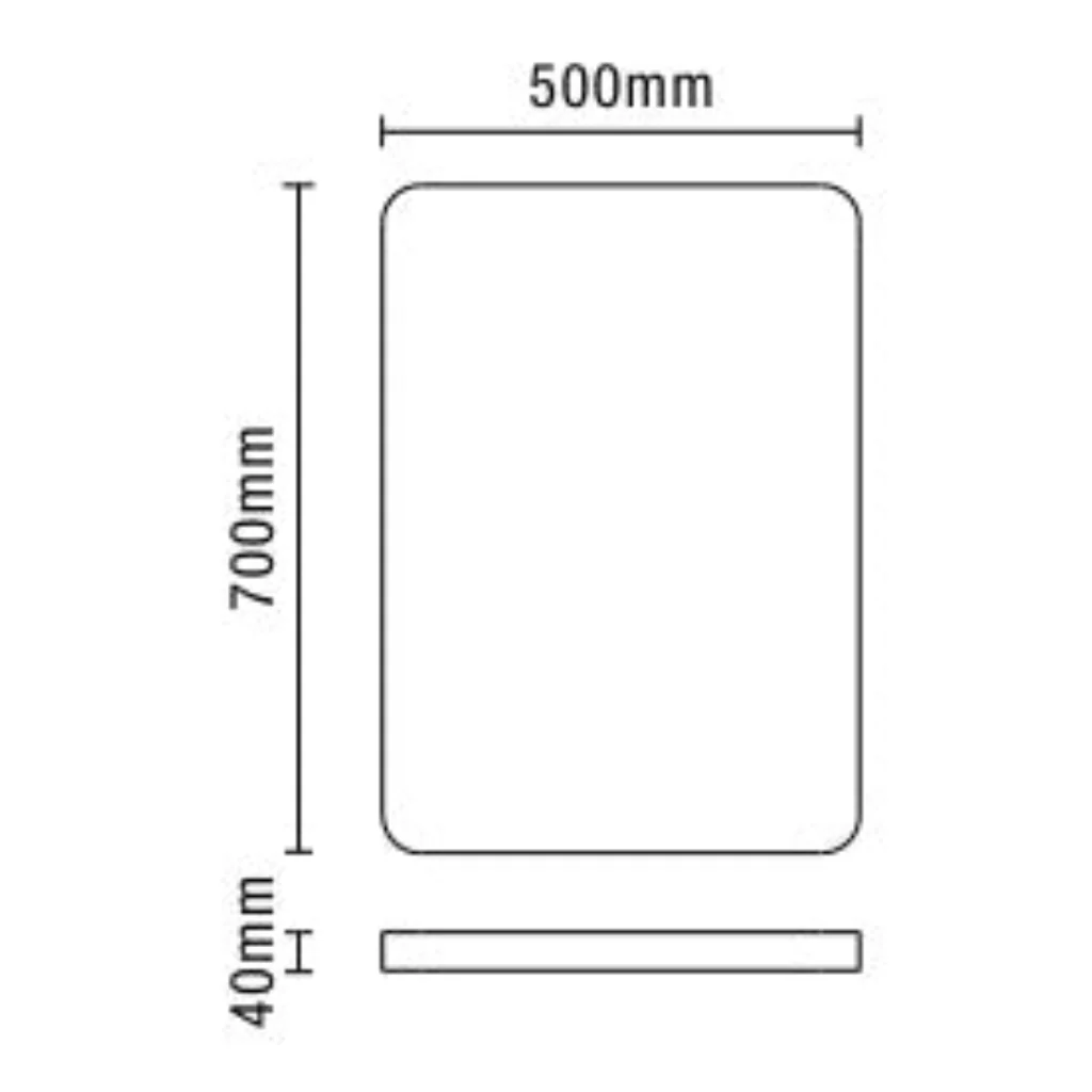 Lori CCT LED Bathroom Mirror with Motion Sensor and Demist- Satin Brass/ Matt Black - Image 5