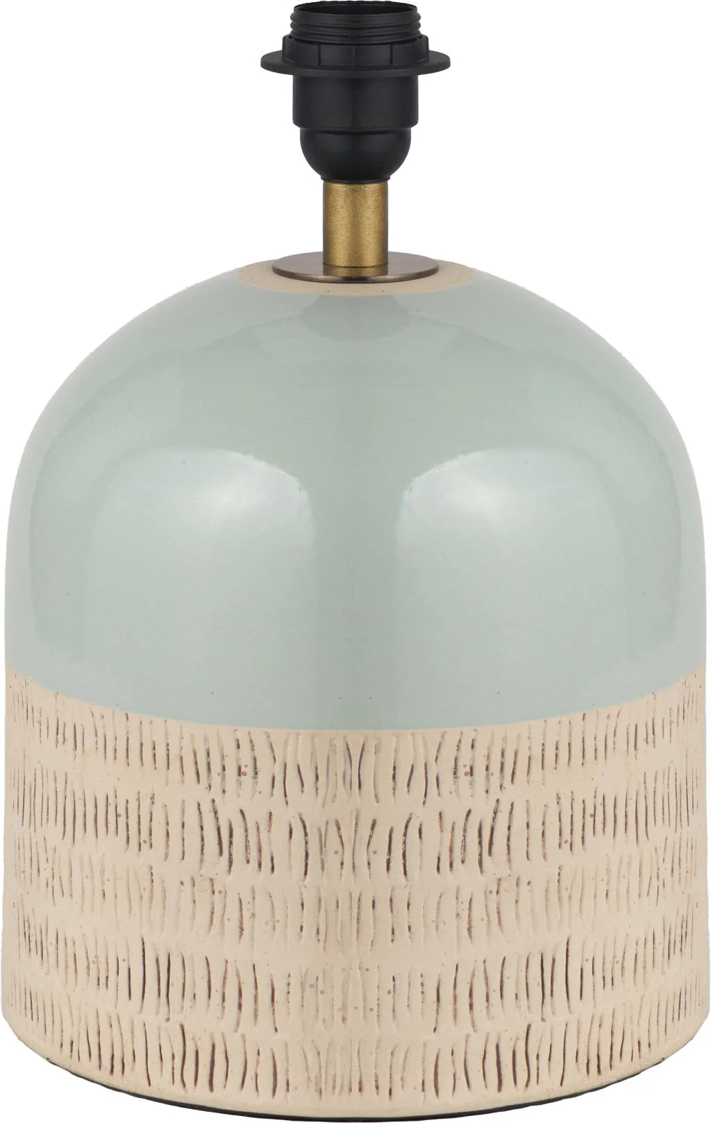 Lotta Black/Duck Egg Natural Stoneware Table Lamp  - Base Only - Image 2