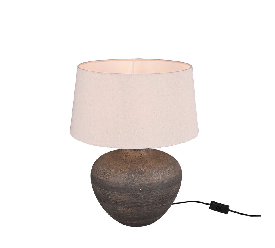 Lou Table Lamp - Brown Ceramic - Image 3