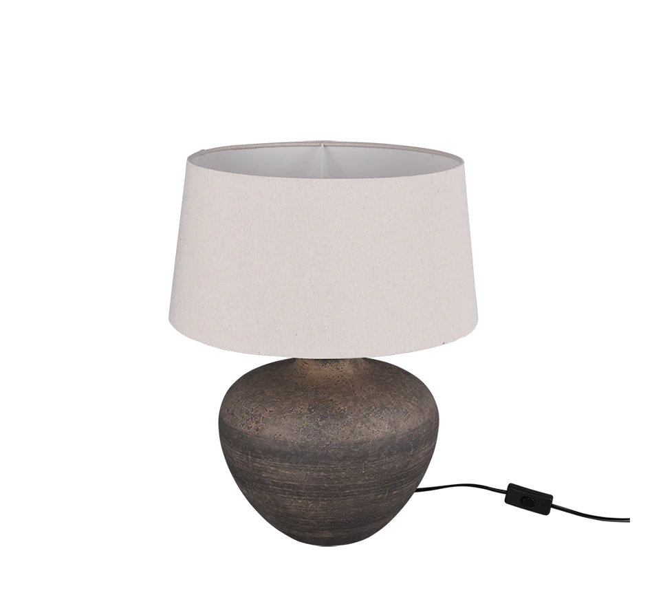 Lou Table Lamp - Brown Ceramic - Image 4
