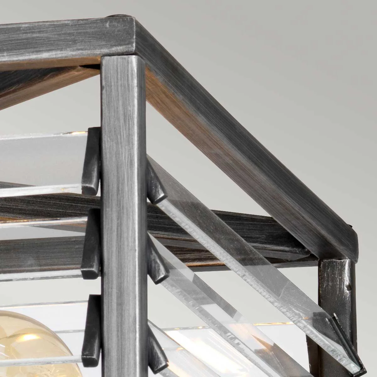 Louvre 4 Light Flush - Painted Gunmetal - Image 3